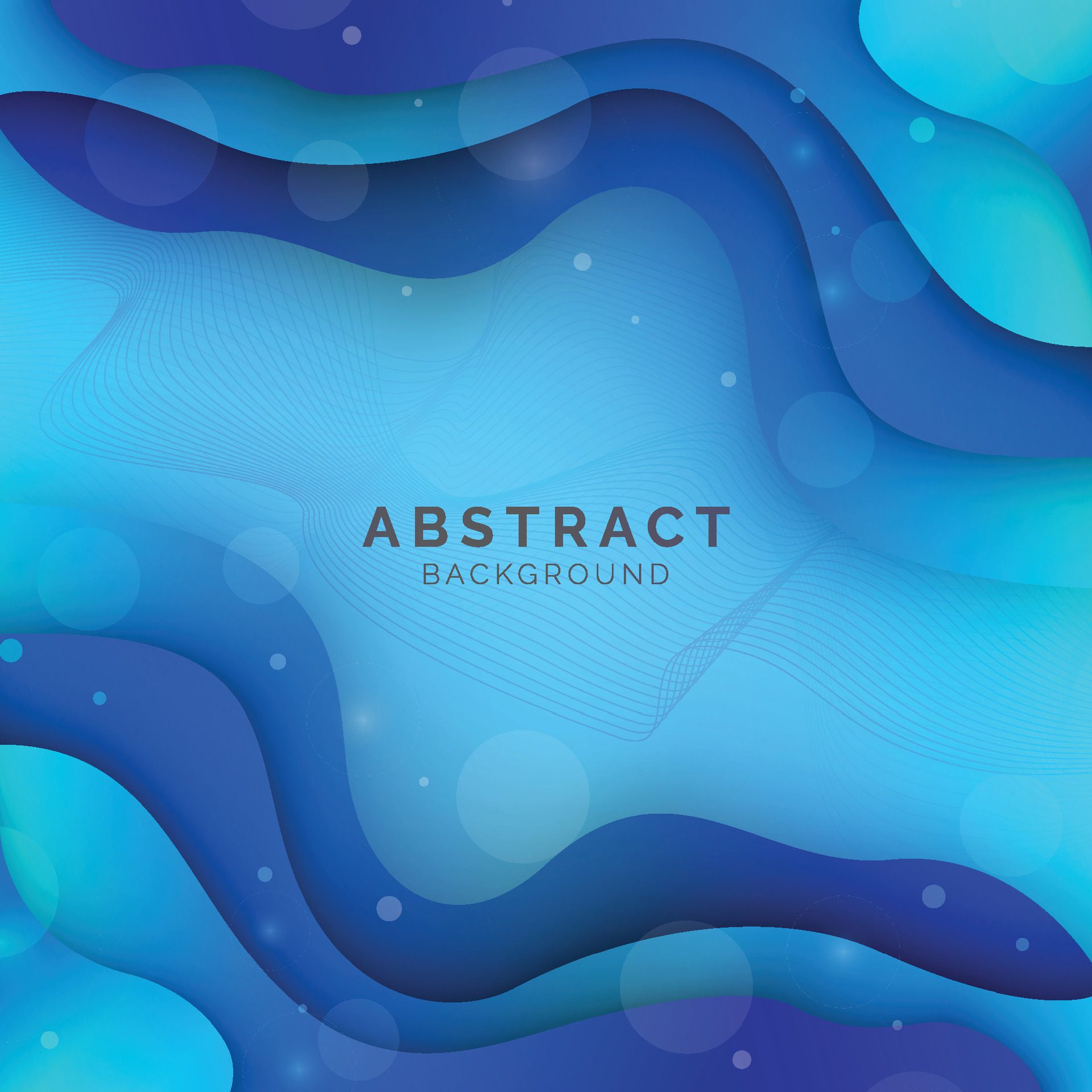 Abstract modern colourful liquid shape background, template for website, banner art, poster design, blue gradient wallpaper, vector illustration Free Vector