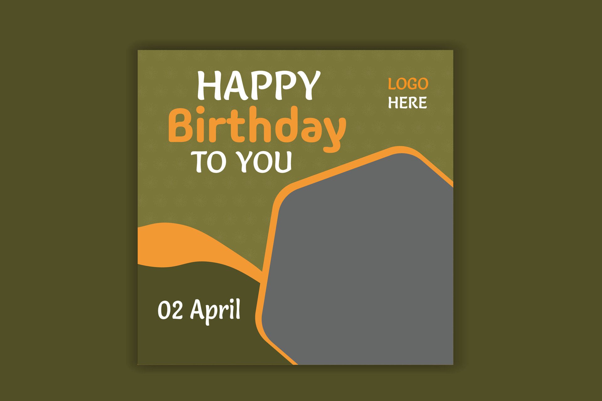 Birthday social media post, birthday banner design Free Vector