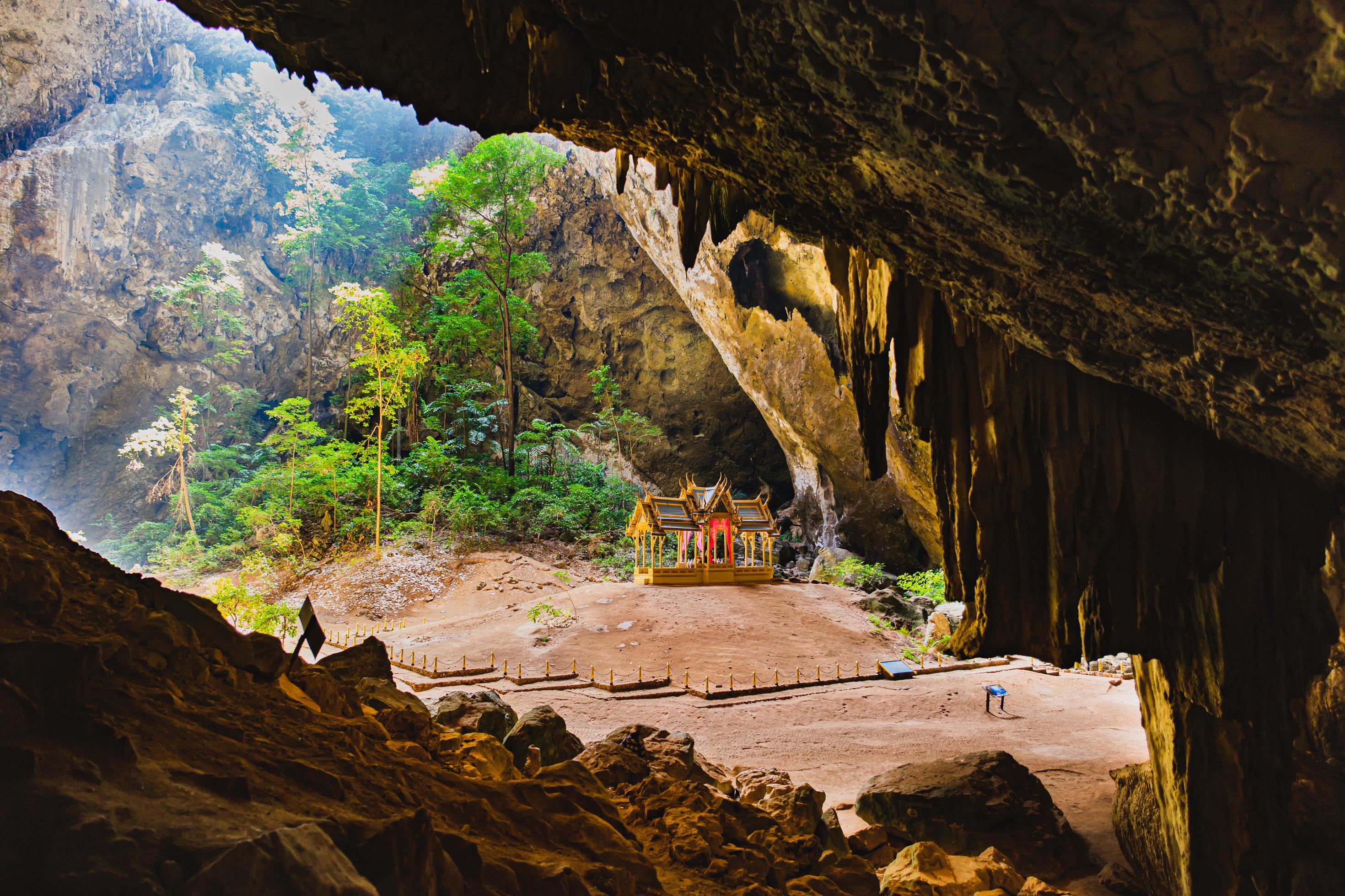 Phraya Nakhon Cave Khao Sam Roi Yot near Hua Hin Prachuab Khiri Khan Province Thailand. Stock Free