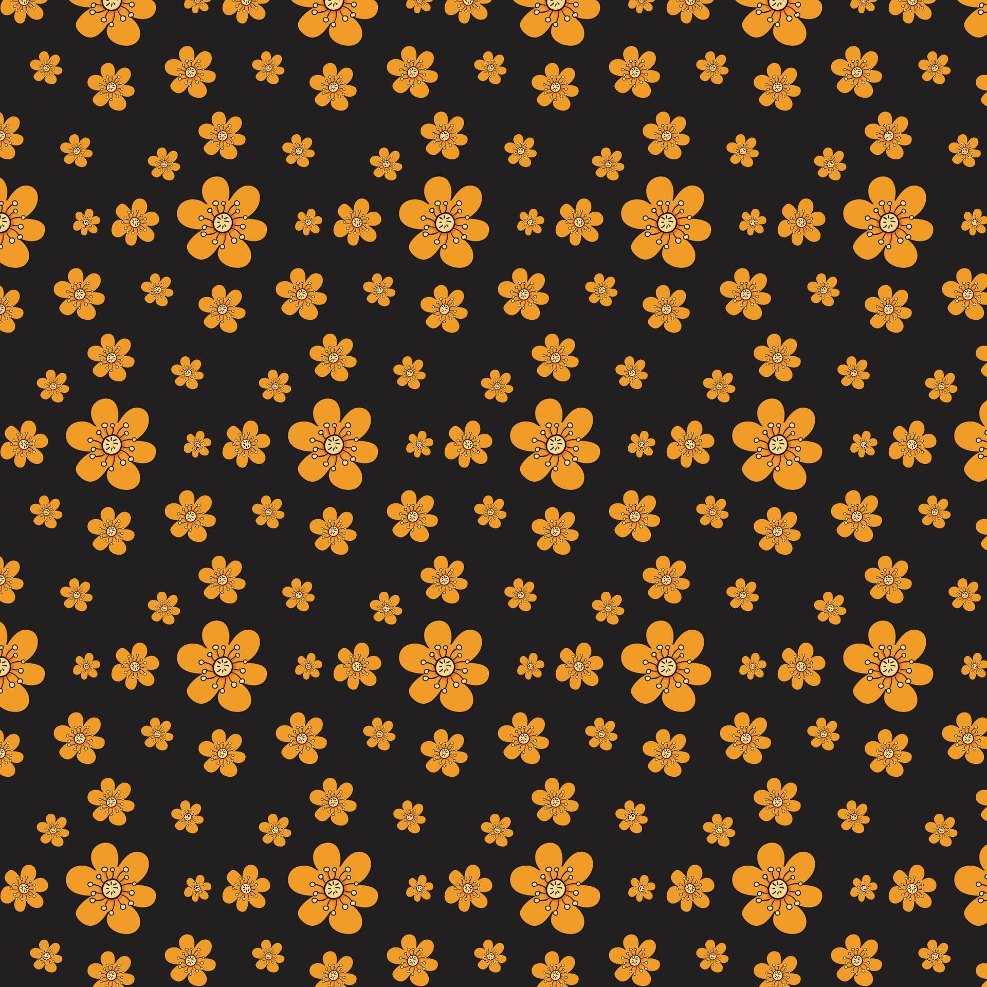 Cute Floral pattern in the small flower Seamless vector texture Background Stock Free