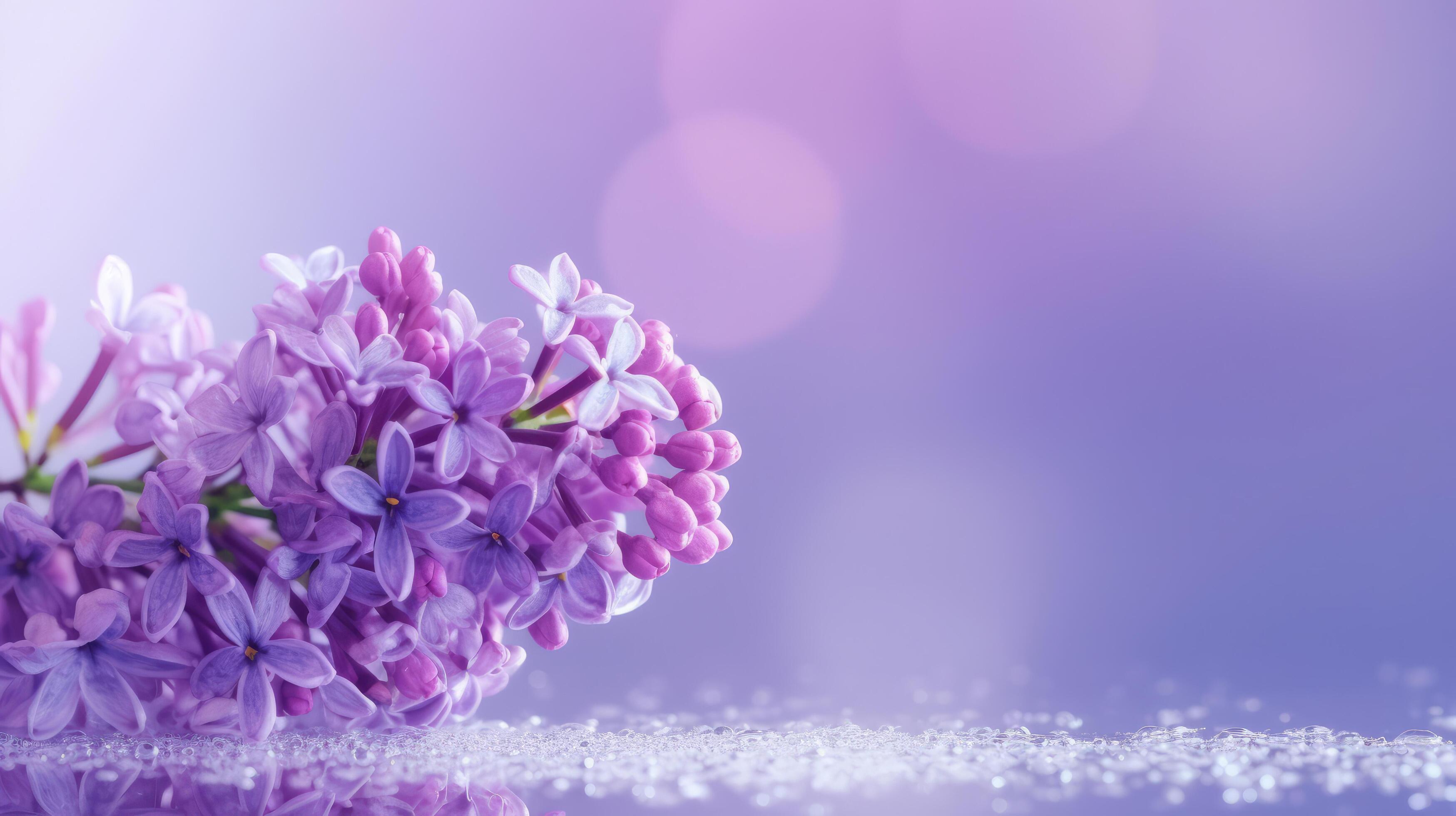 Lilac flower bokeh background. Illustration Stock Free