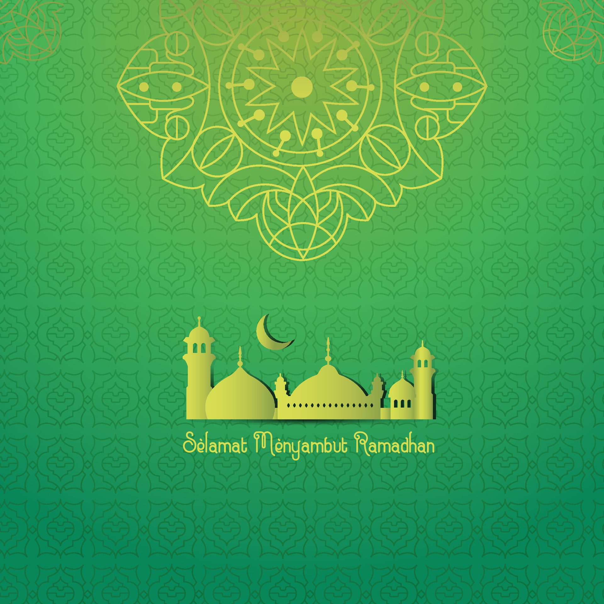 Beautiful ramadan kareem decorative eid mubarak banner template design Free Vector