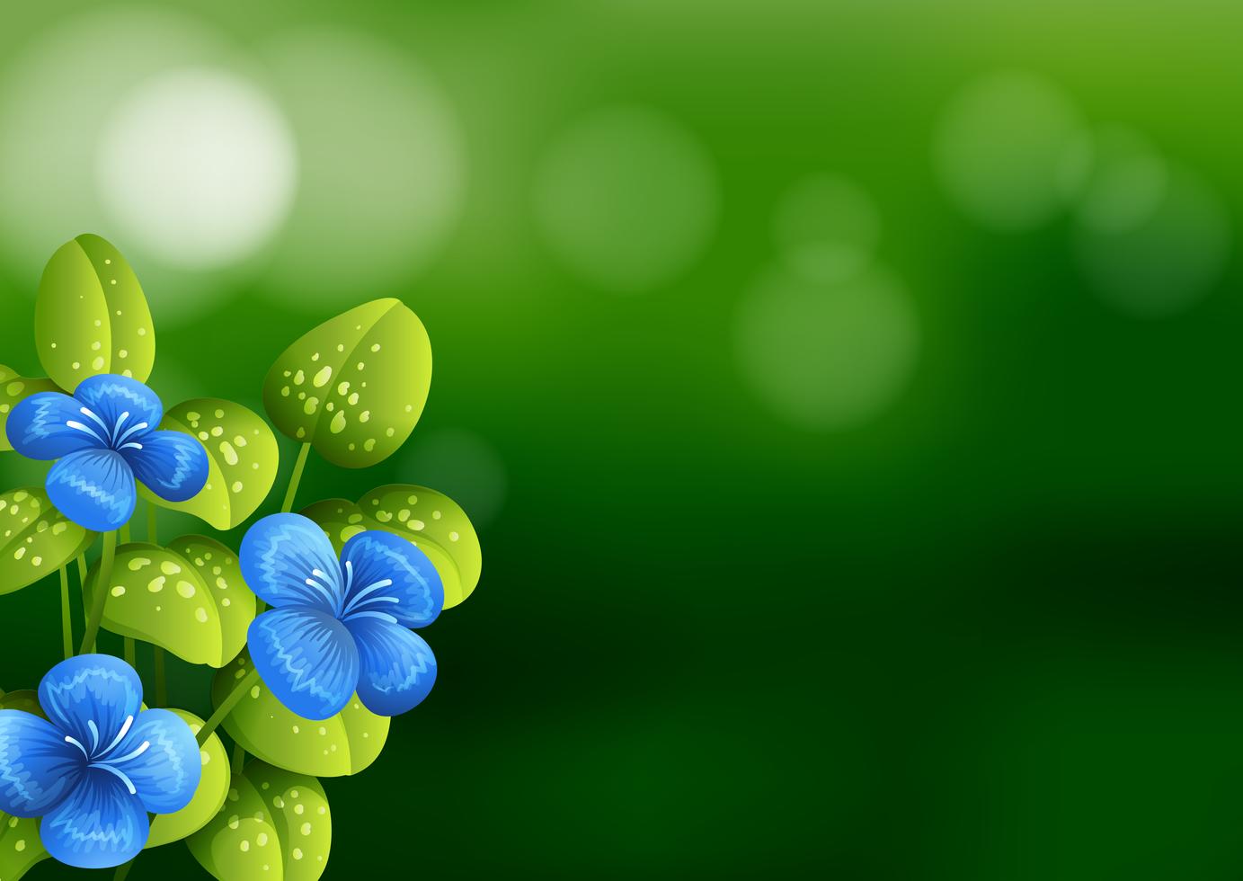 Beautiful blue flower background Stock Free