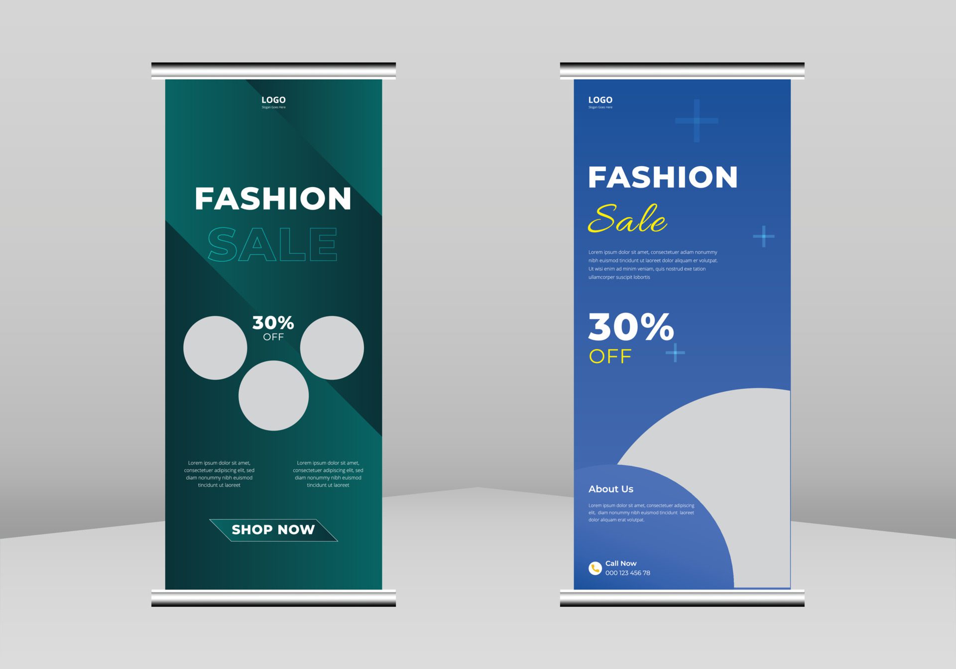 Fashion Sale Roll Up Banner Design, Fashion Roll Up Banner, Fashion Banner Design, Trend Business Roll Up Banner Design, Creative Vector Roll Up Design Free Vector