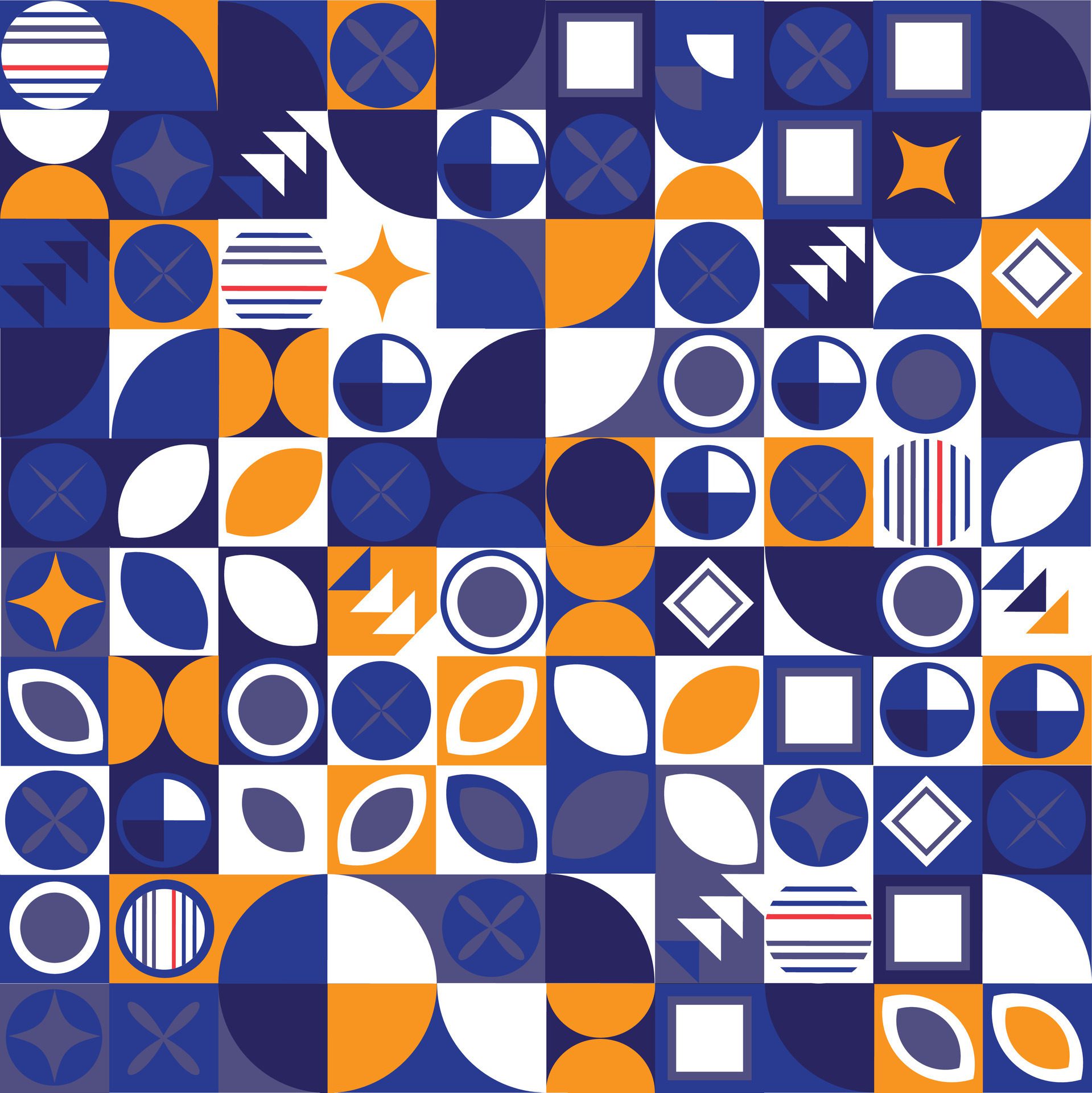 colorful attractive geometrics pattern design Free Vector