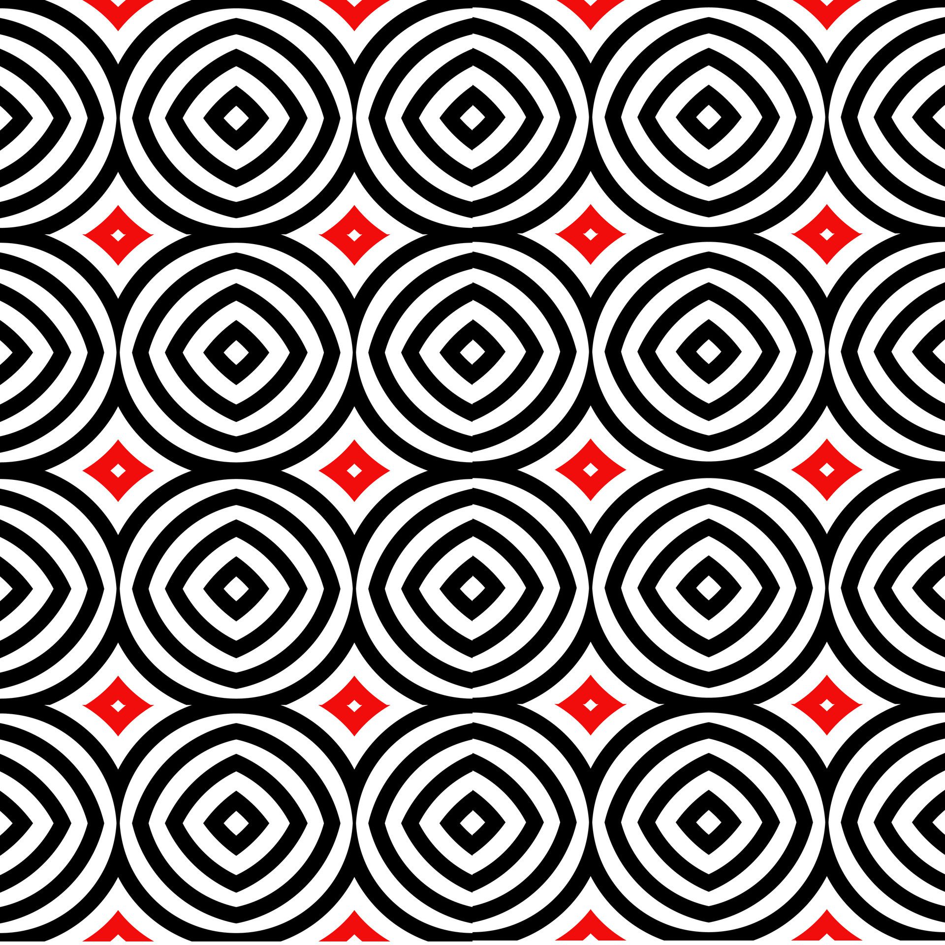 African tribal circle fabric seamless pattern Free Vector