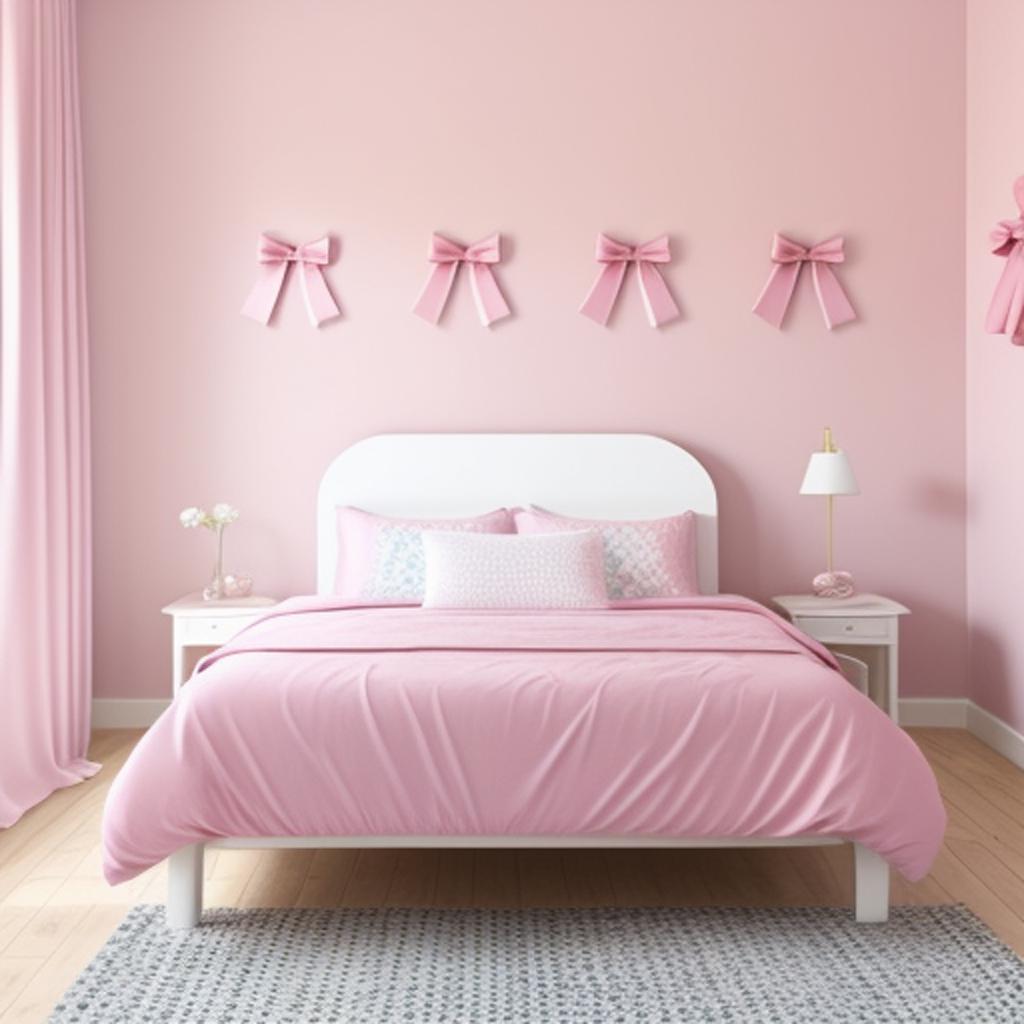 A pink wall with by @ai_generated