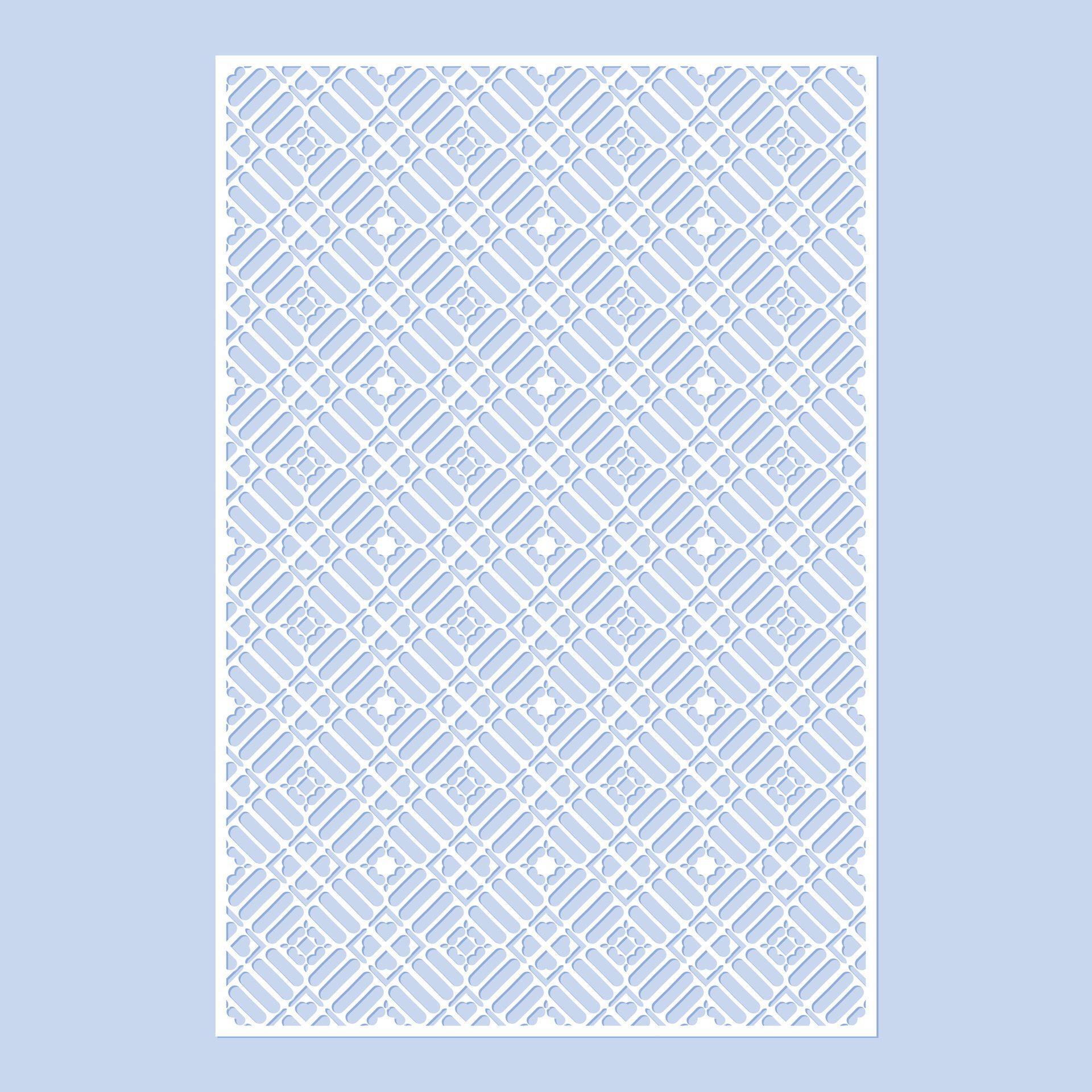 seamless die cut decorative pattern template Free Vector