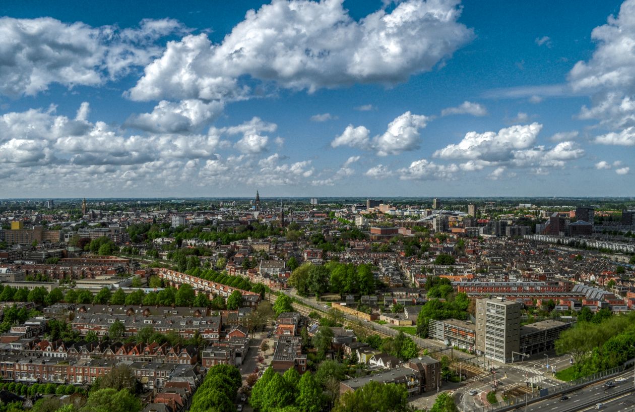 Groningen skyline Stock Free