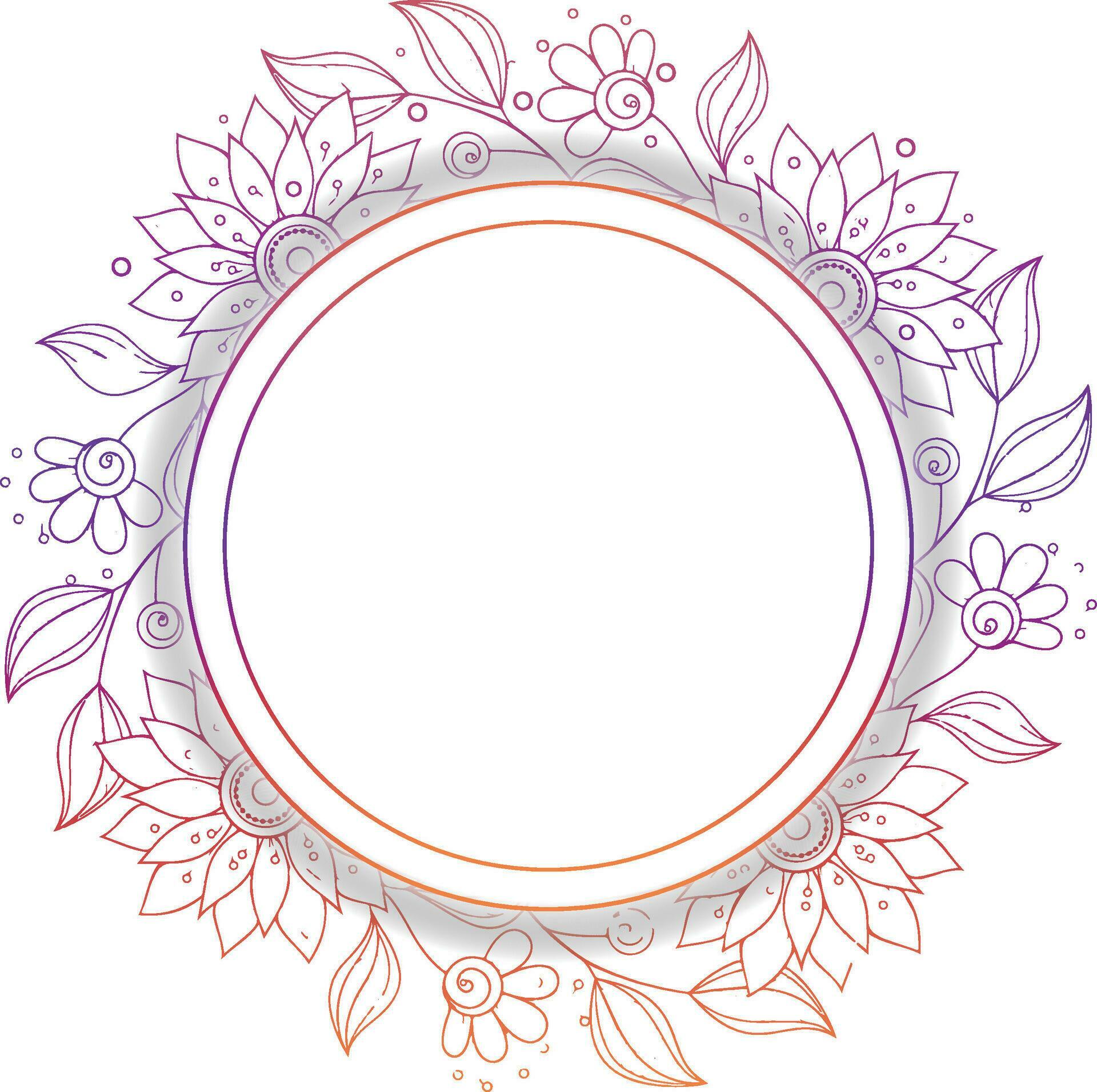 Birthday frame flower decoration vector Stock Free and Free SVG