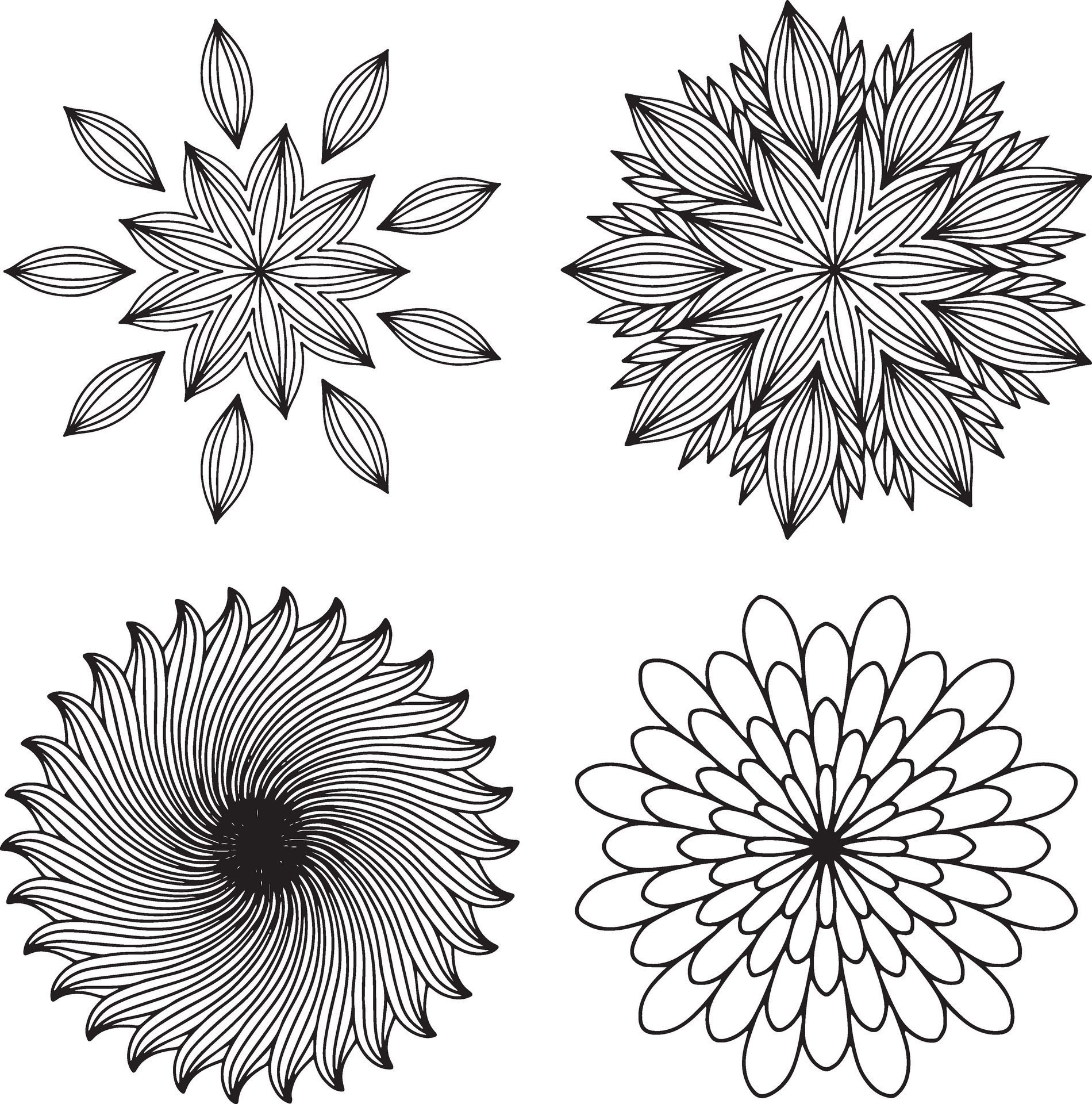 Circular pattern in form of mandala for Henna, Mehndi, tattoo, decoration. Decorative ornament in ethnic oriental style. Coloring book page. Free Vector