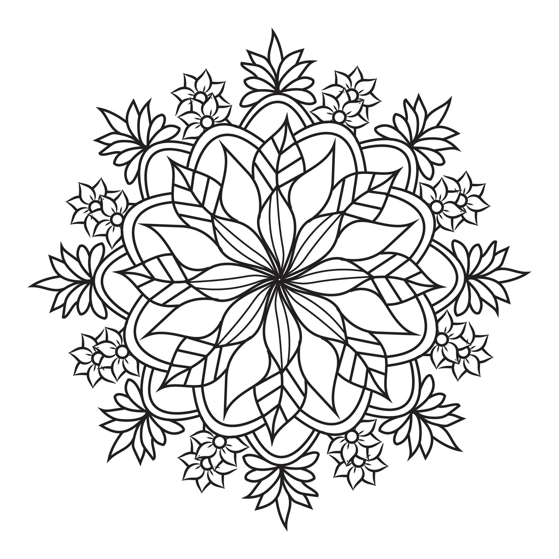 Creative unique flower floral vector eps mandala patterns for free download Free Vector