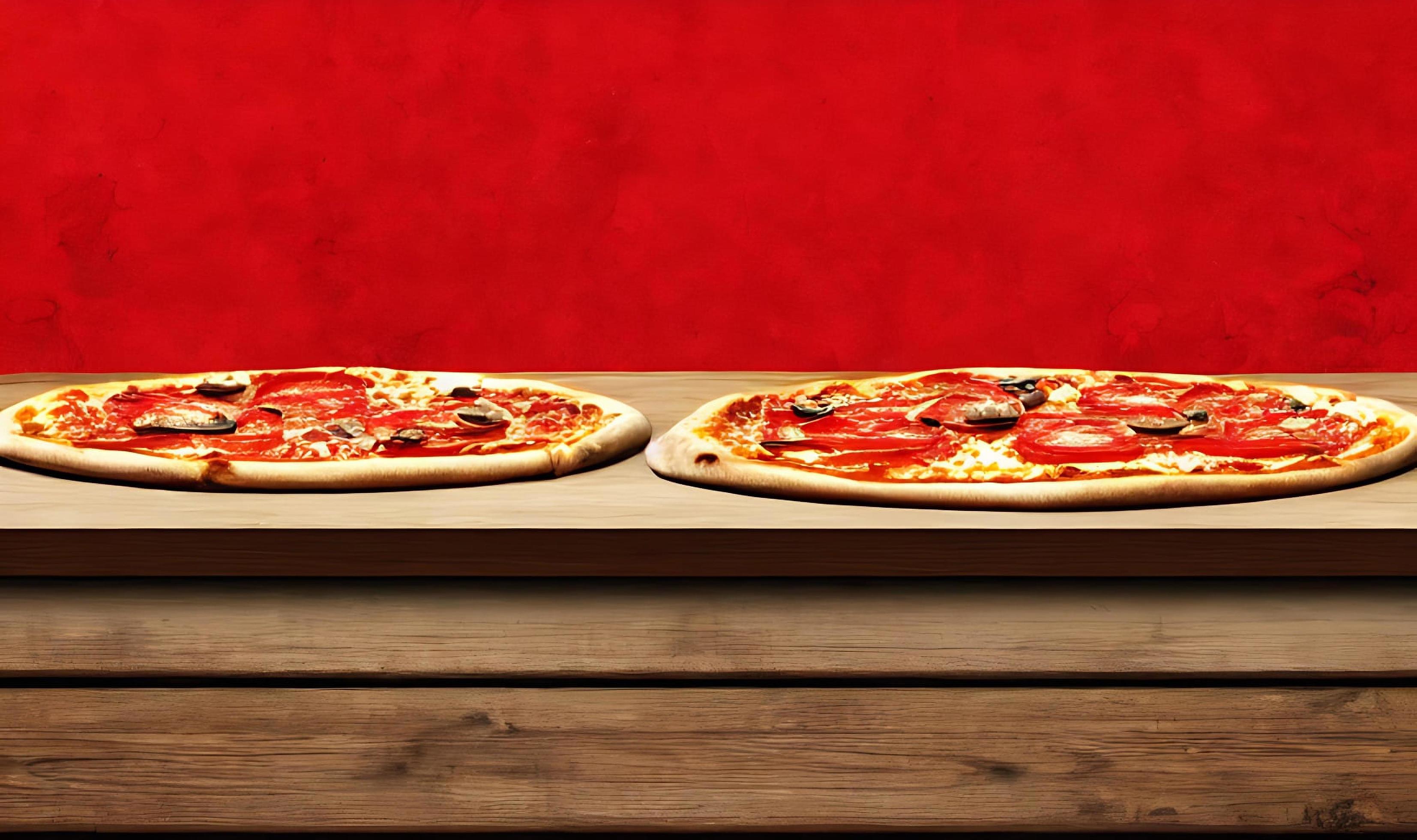 Pizza. Traditional Italian cuisine fast food. Stock Free