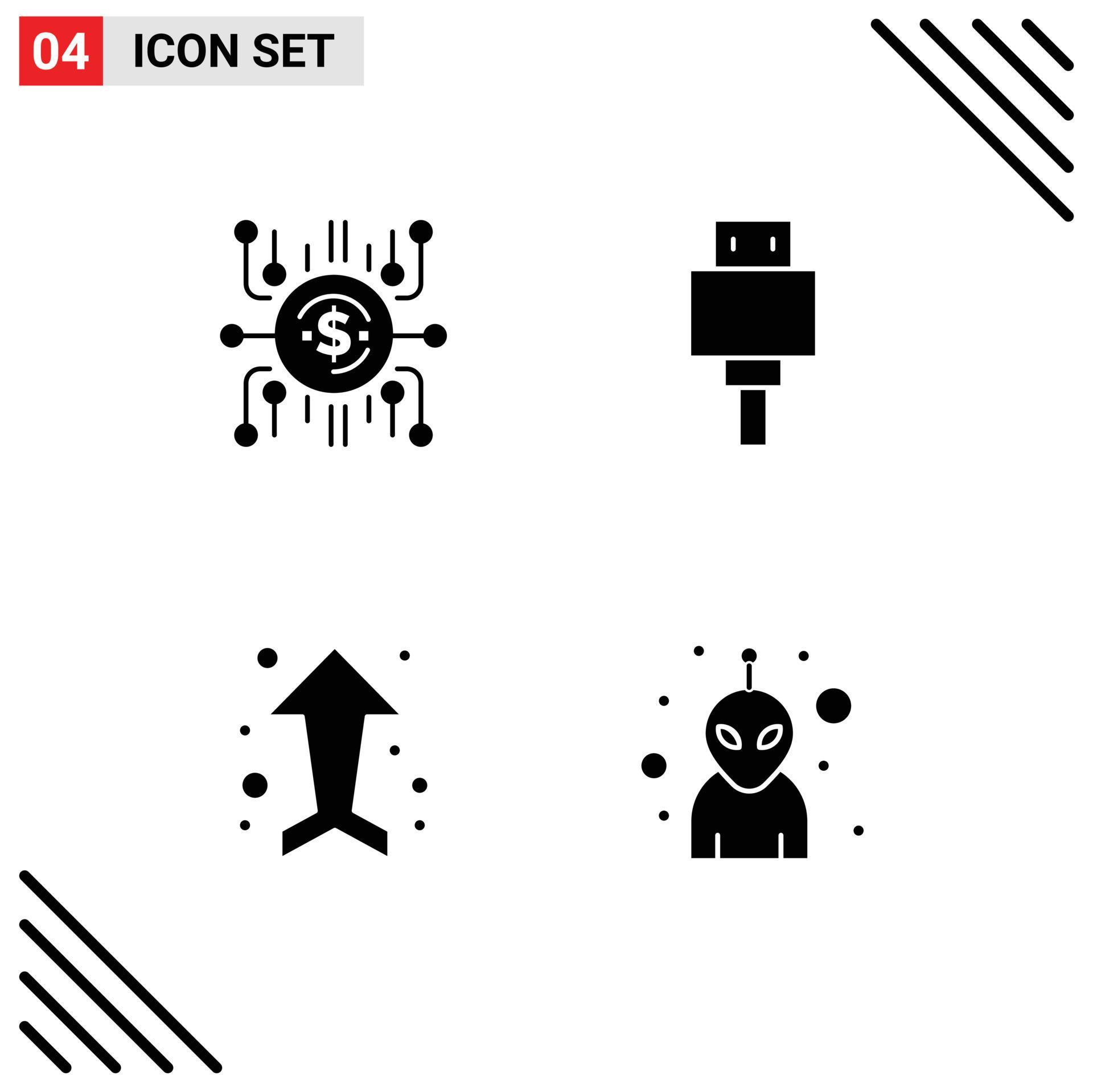 4 Creative Icons Modern Signs and Symbols of crowdfund arrow crowdselling file up Editable Vector Design Elements Stock Free