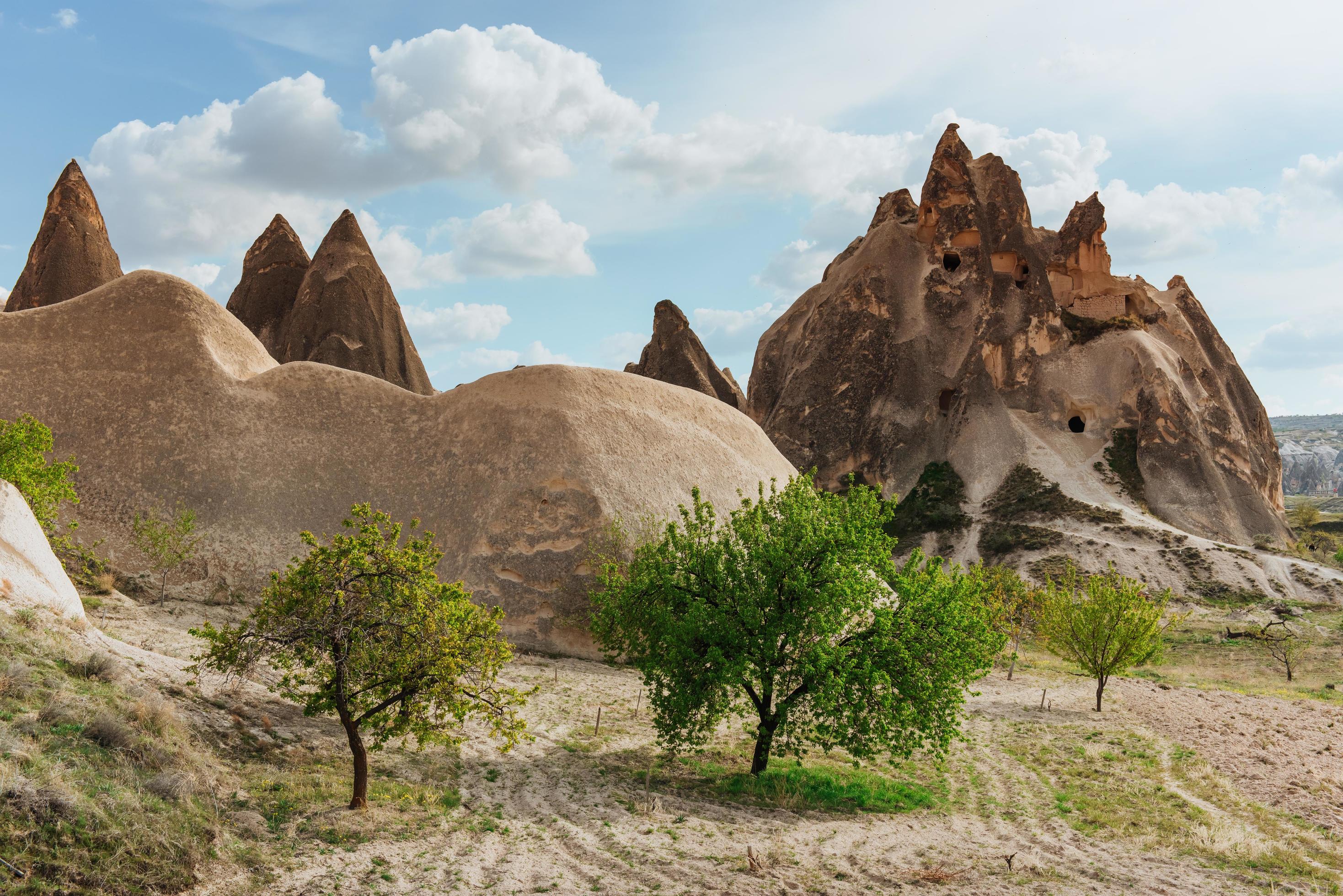 cave city in Cappadocia Turkey Stock Free