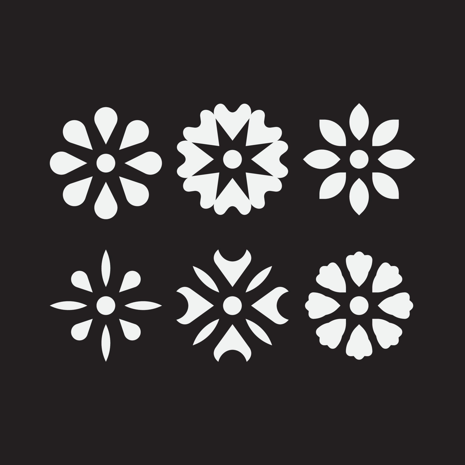 Simple flower icon Stock Free