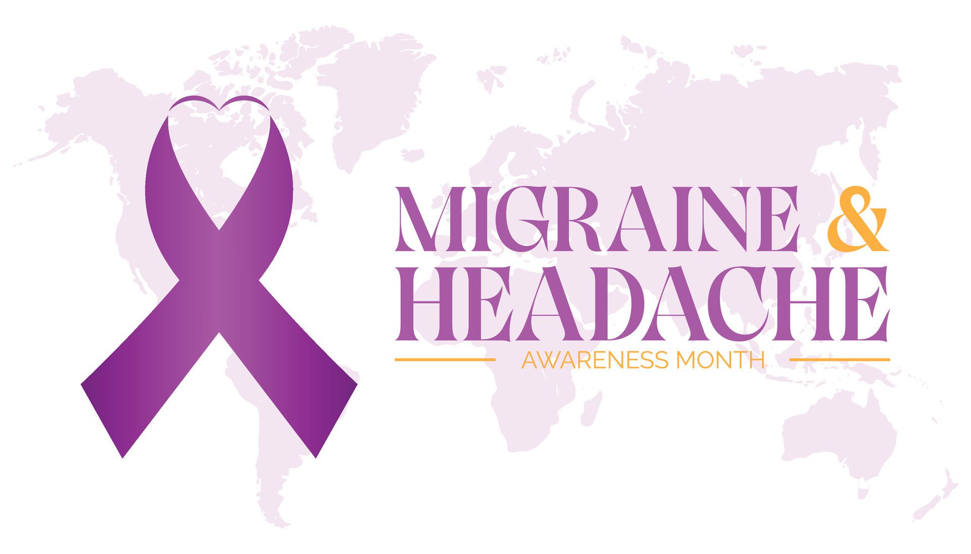 
									Migraine AND Headache awareness month observed every year in June. Template for background, banner, card, poster with text inscription. Free Vector