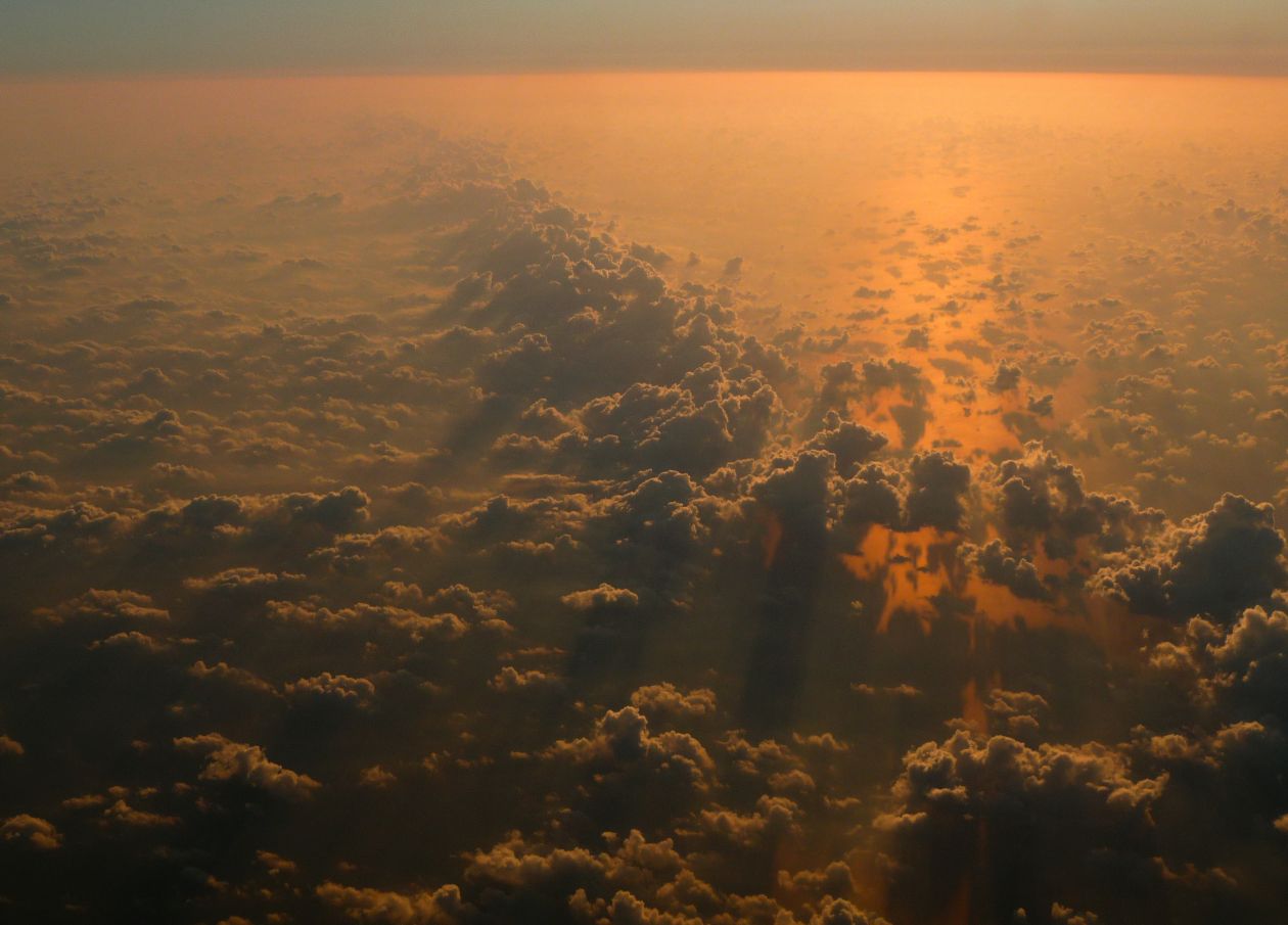 Clouds from a plane Stock Free