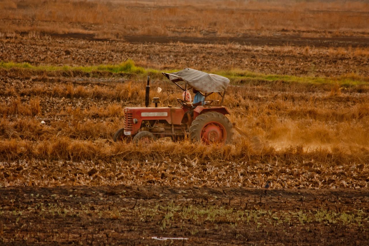 Tractor Tilling Farms Stock Free