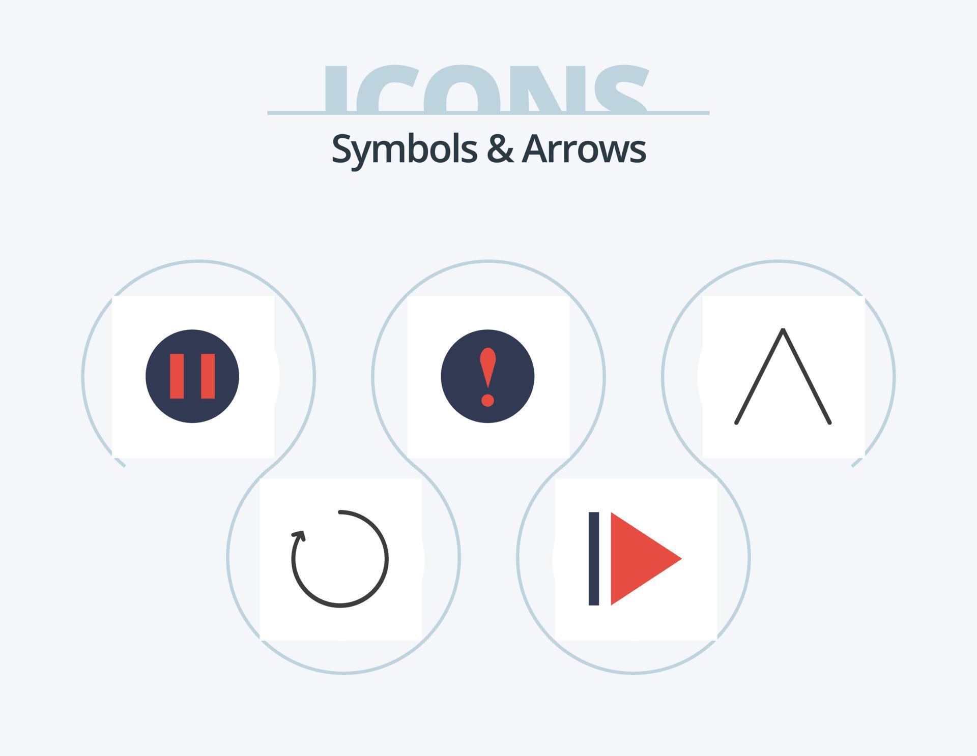 
									Symbols and Arrows Flat Icon Pack 5 Icon Design. . warning. Stock Free