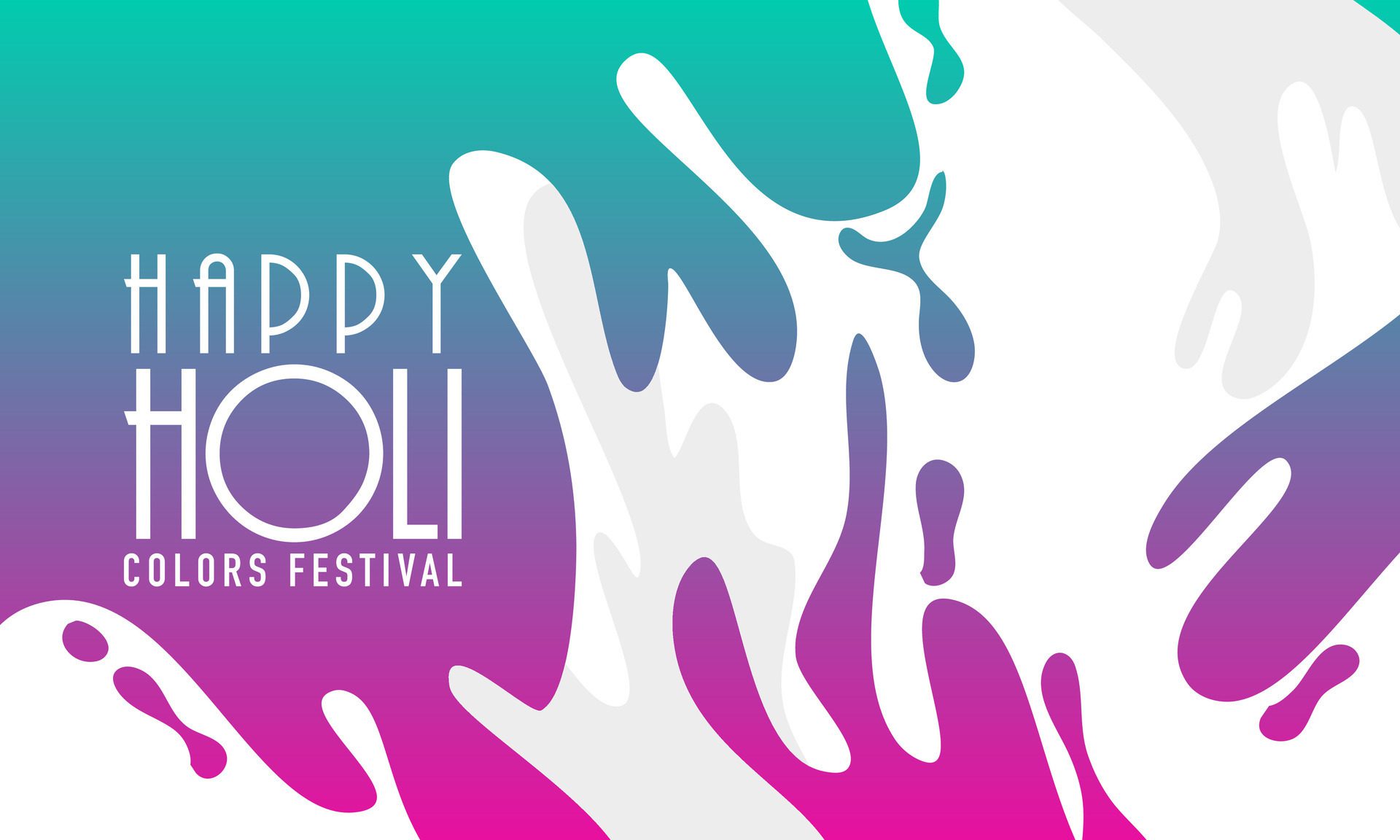 stylish happy holi colorful festival banner design Free Vector