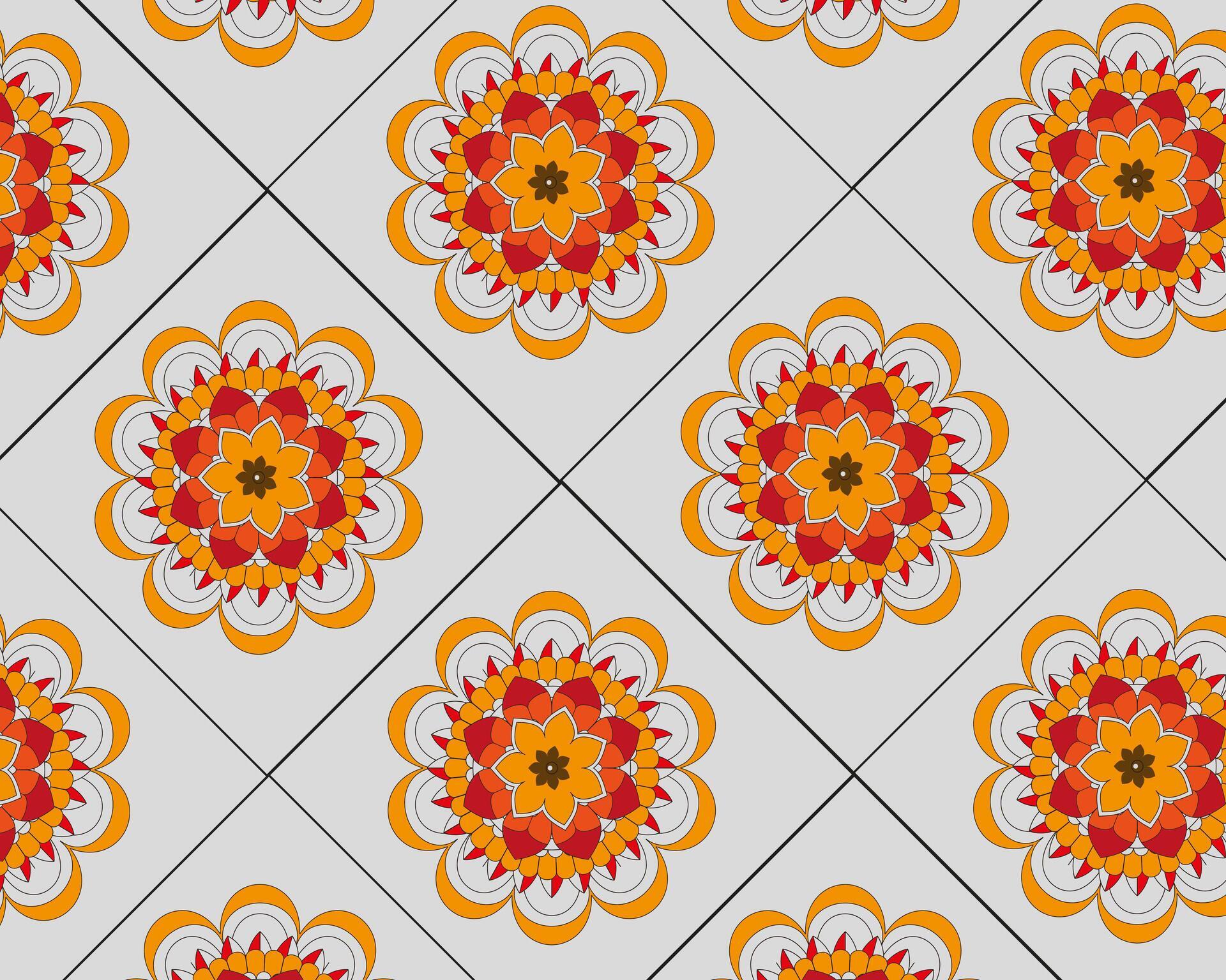 a pattern of flowers on a background. Stock Free