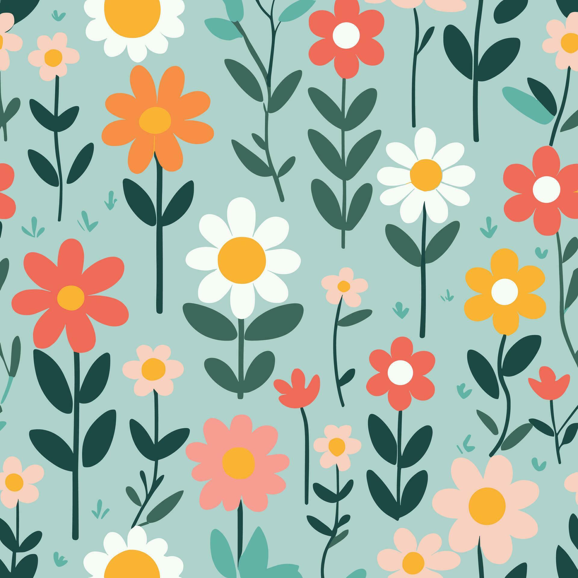 Flower pattern illustration Stock Free