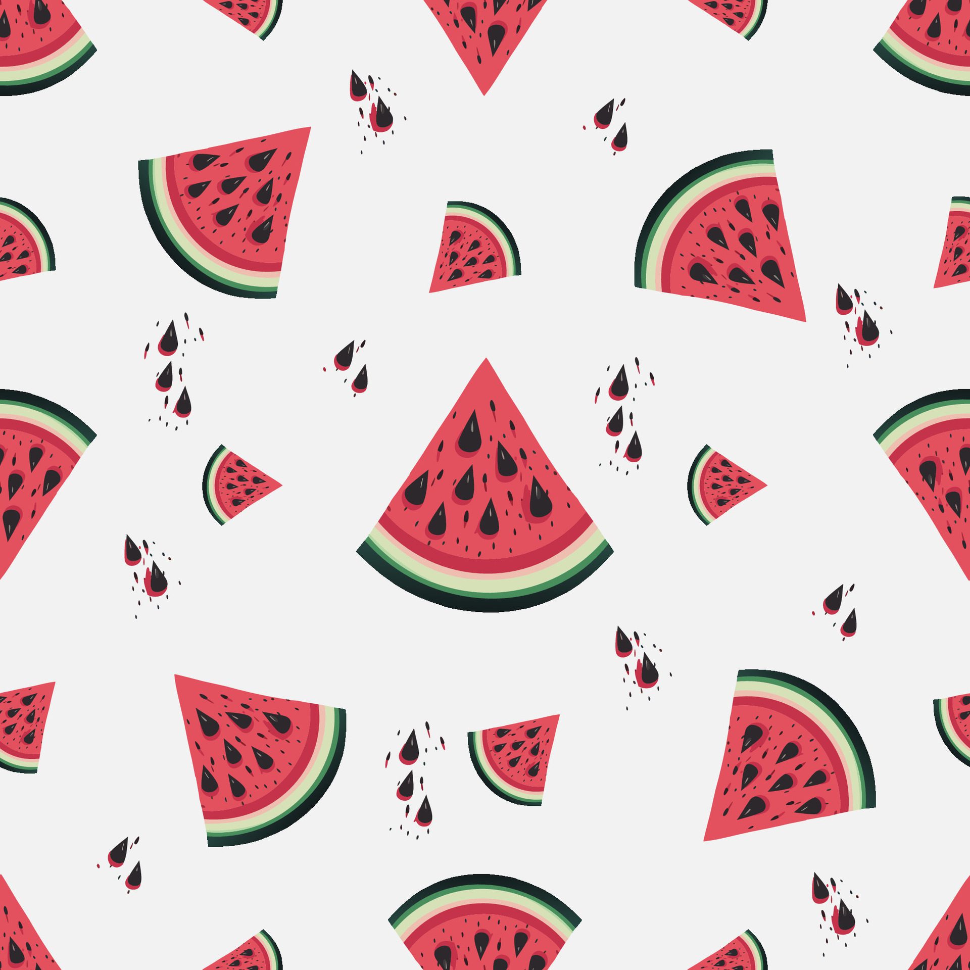 Watermelon seamless pattern backgrounds Free Vector