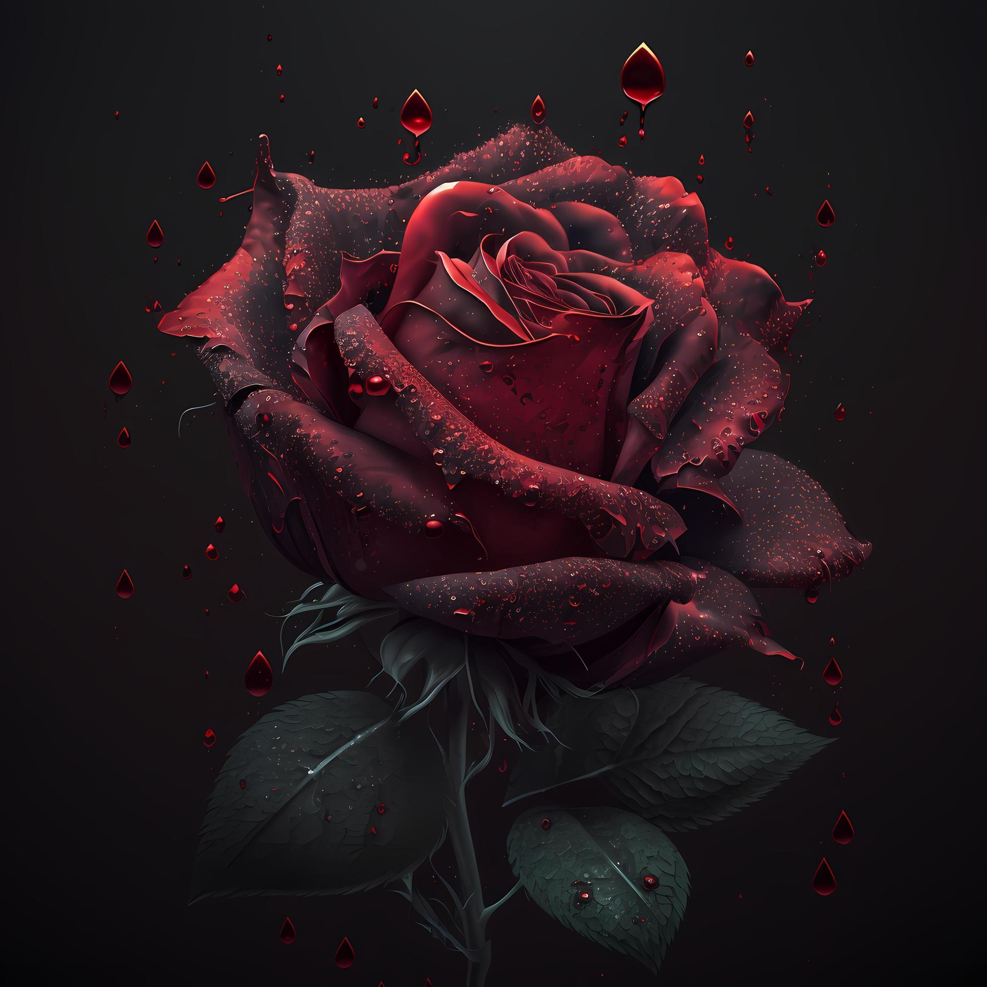 flower rose AI Generated Stock Free