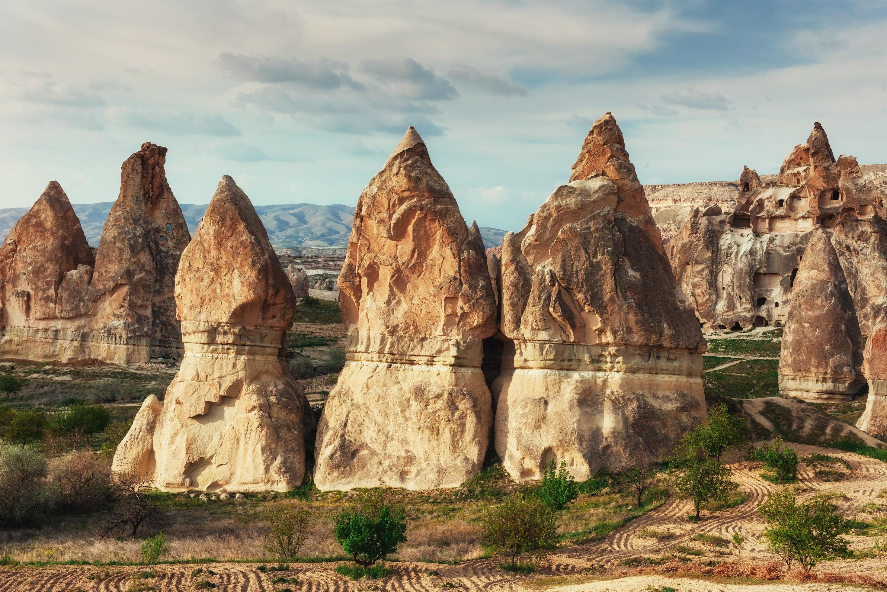 cave city in Cappadocia Turkey Stock Free