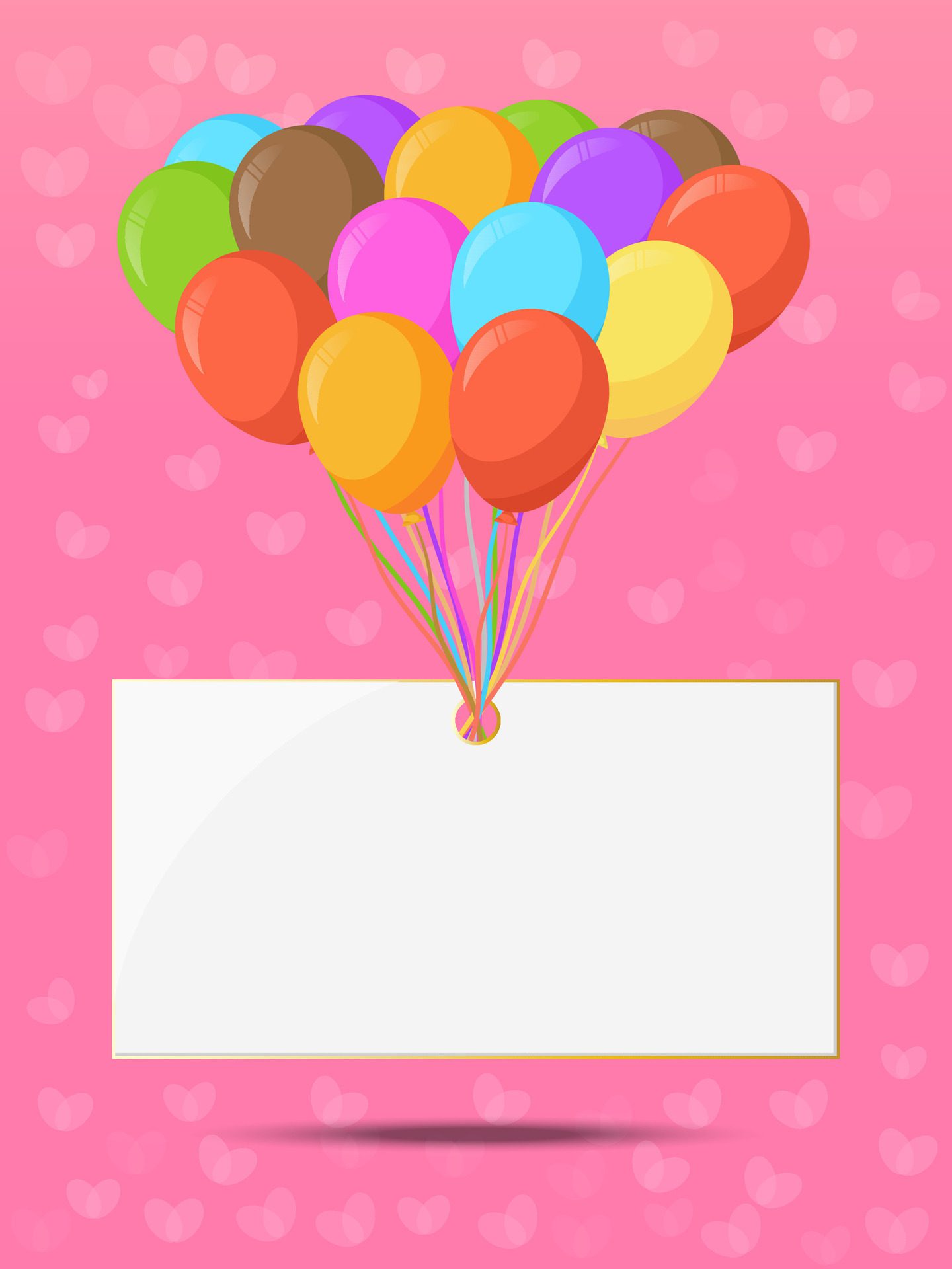 balloon group flies a blank banner Free Vector