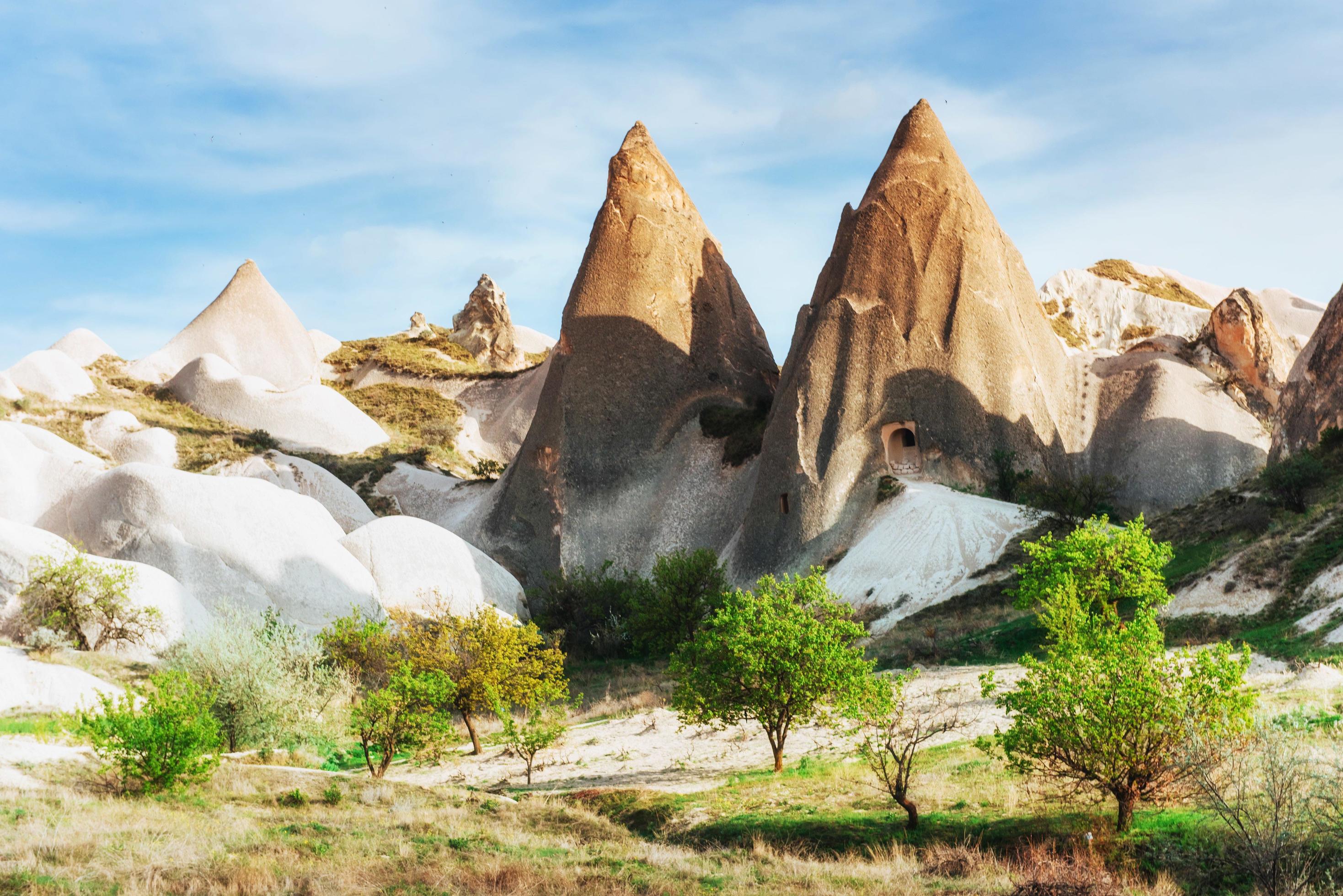 Amazing sunset over Cappadocia. Turkey. Europe Stock Free