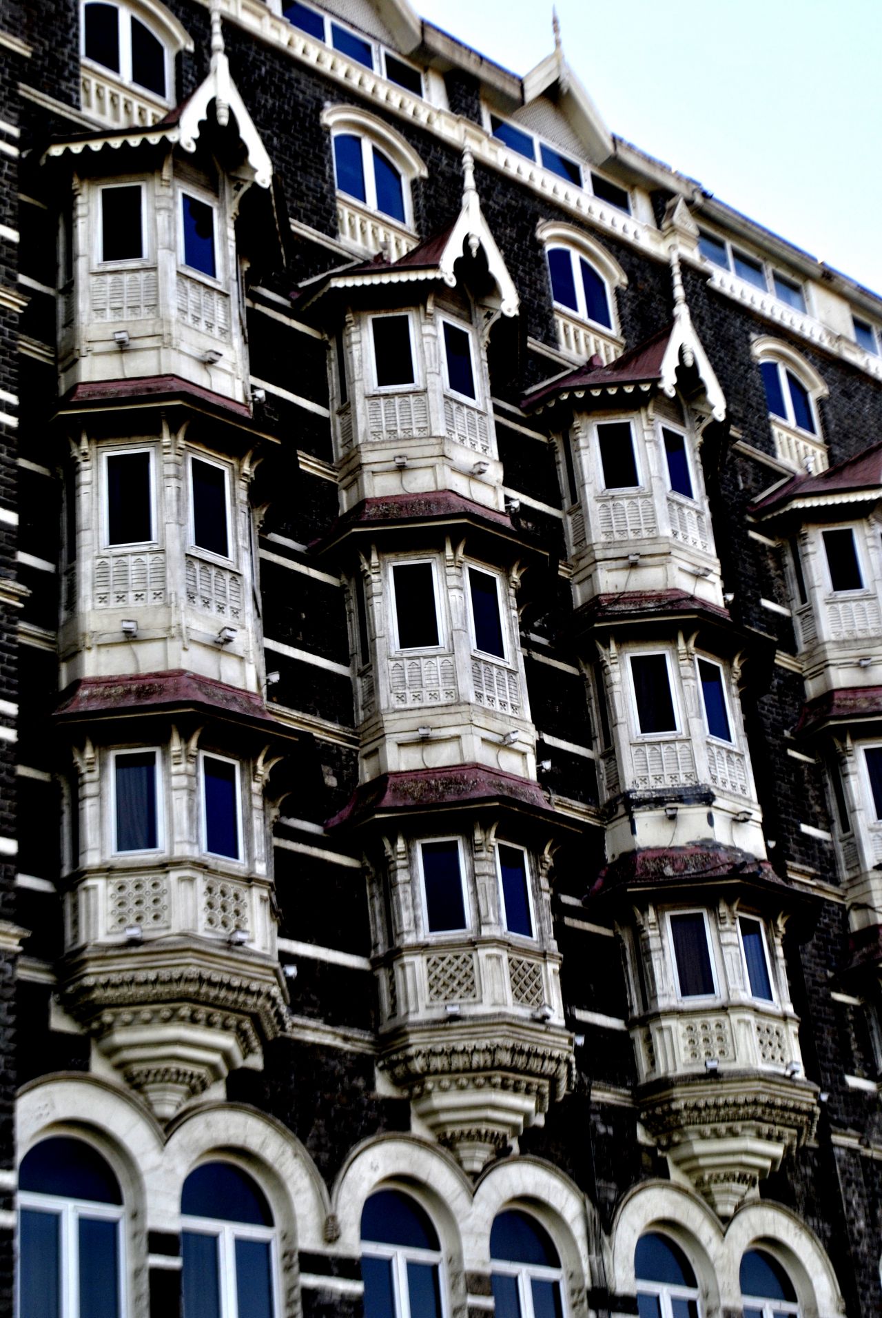 Taj Mahal Hotel Windows Stock Free