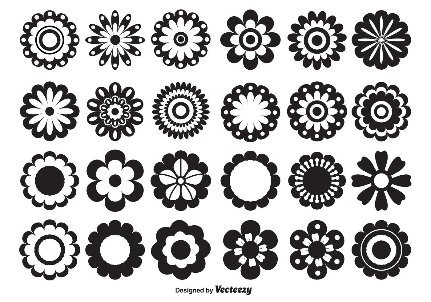 Vector Flower Shapes Stock Free and Free SVG