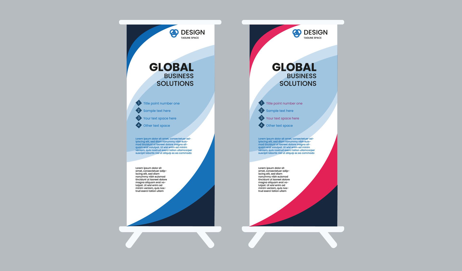 ROLL UP BANNER Free Vector