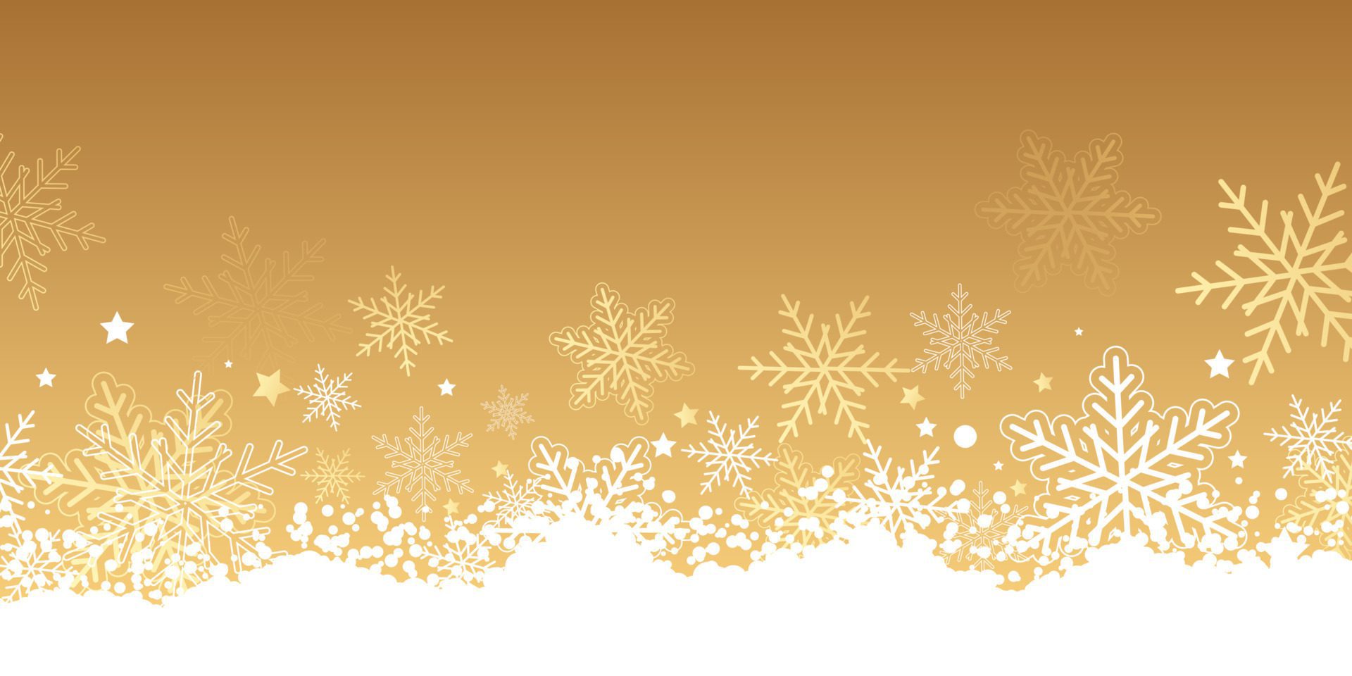 Christmas snowflake banner design Free Vector