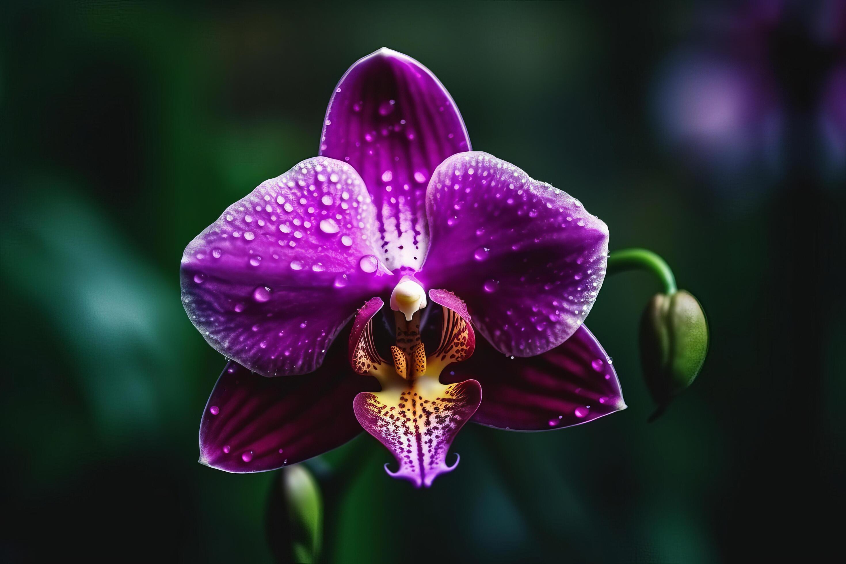 Orchid flower. Illustration Stock Free