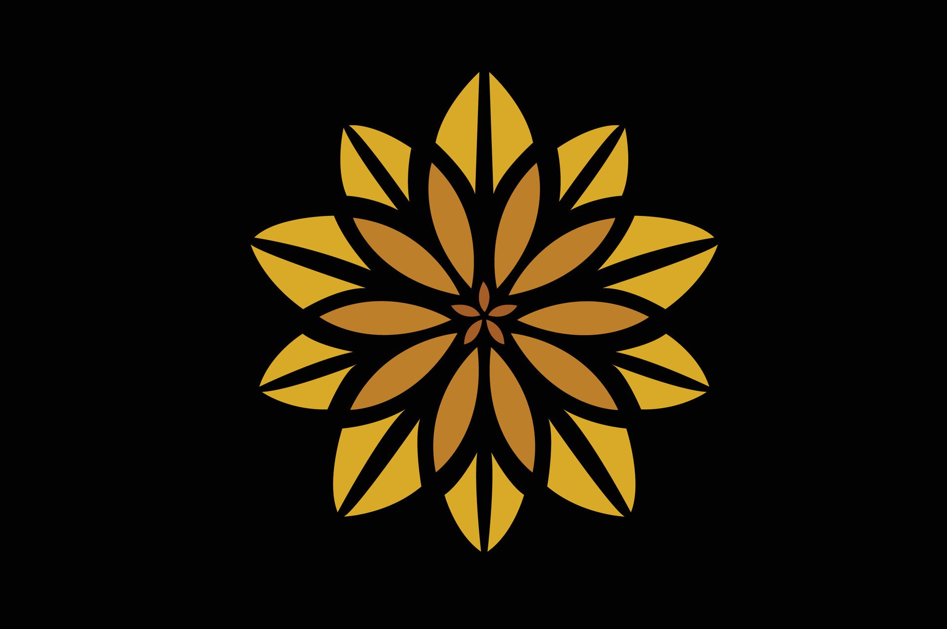 gold floral pattern Free Vector