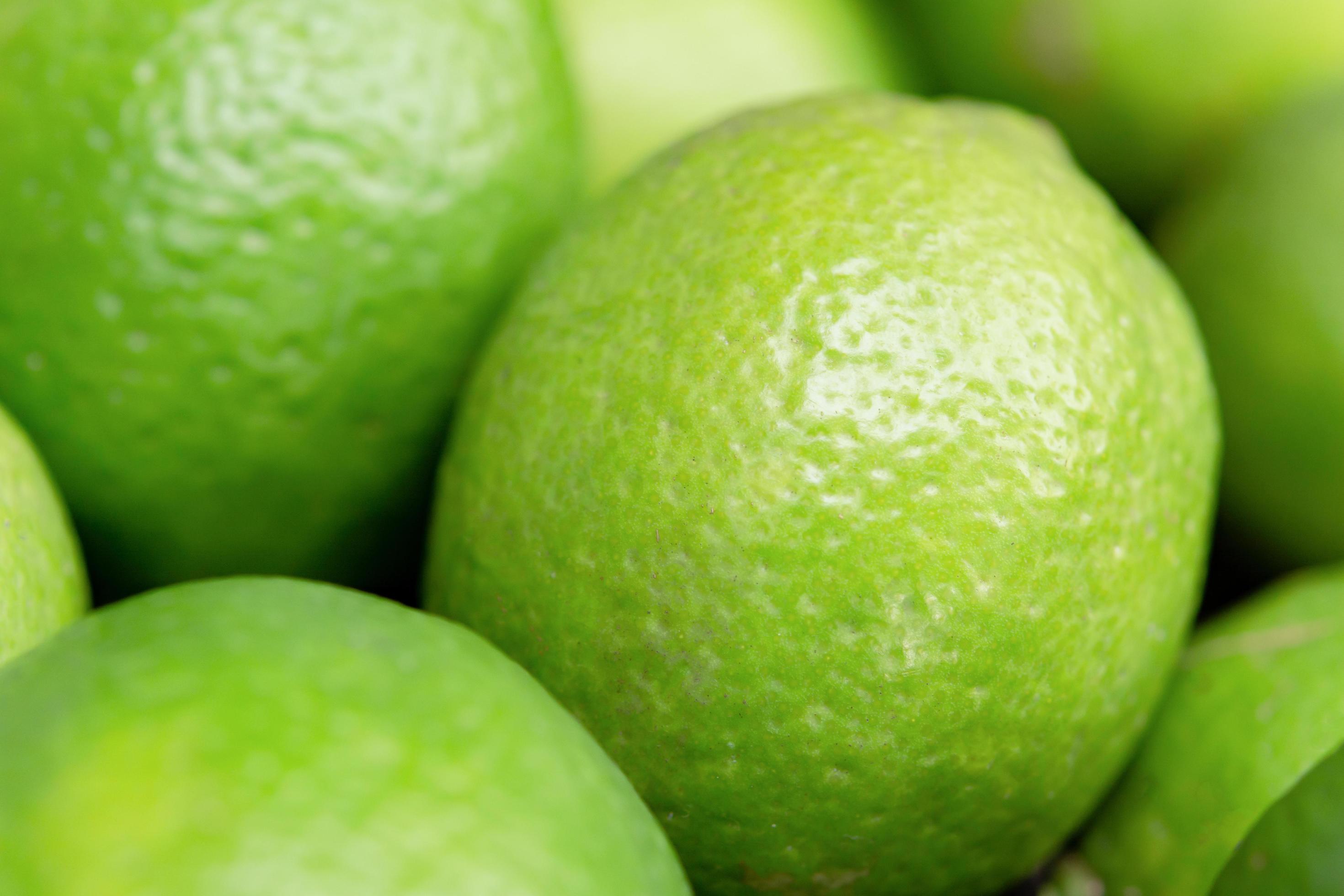 Lime Citrus Fruits background. Fresh juicy limes. Healthy food Stock Free