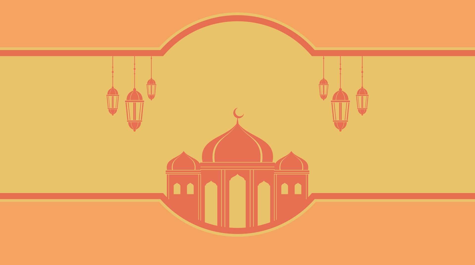 Islamic Background. Eid Mubarak Background. Ramadan Kareem Background. Free Vector