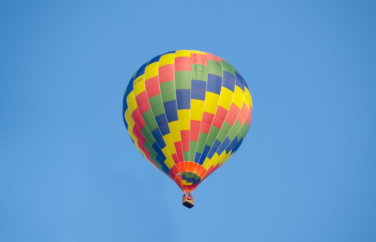 Colorful hot air balloon Stock Free