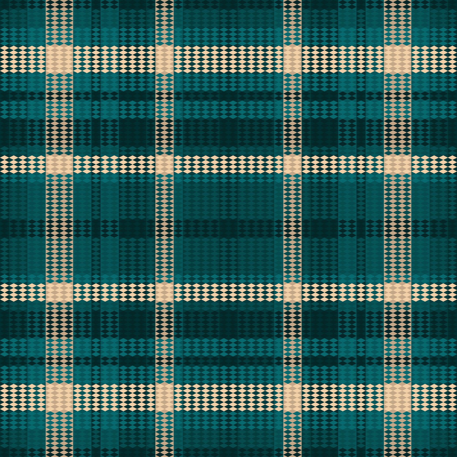 Tartan or plaid dark color pattern. Free Vector