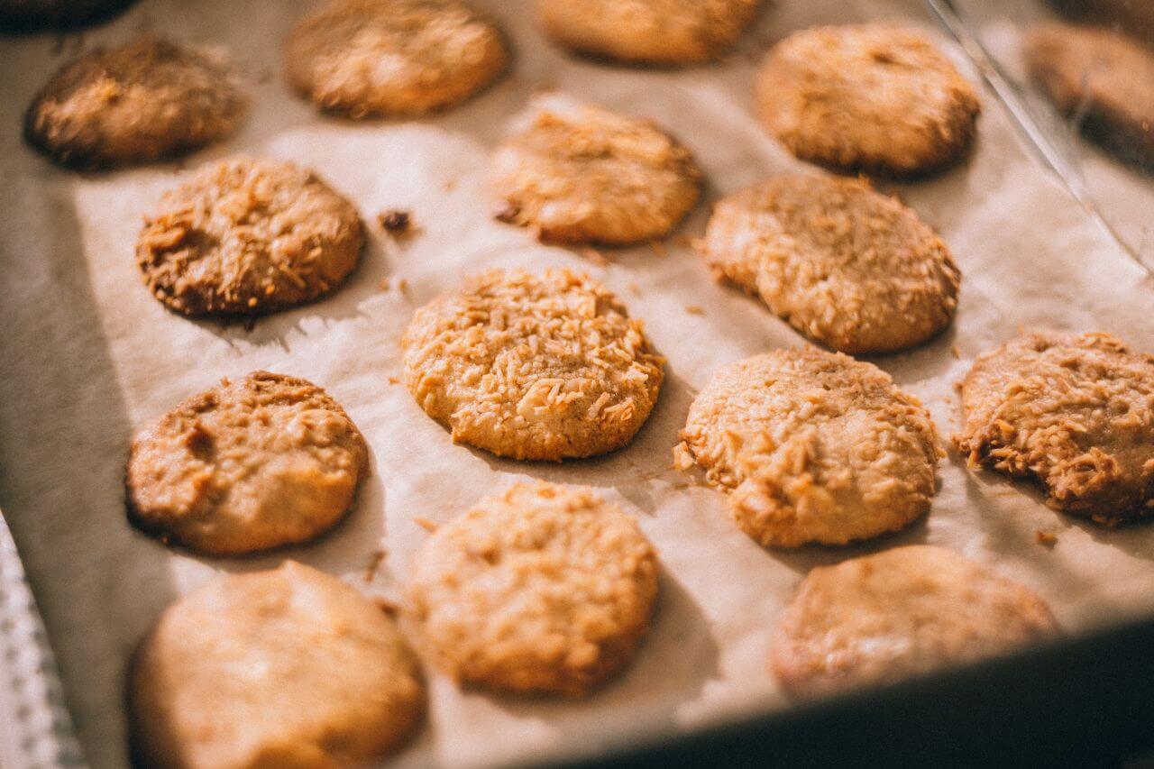 
									Homemade Cookies Oven Tray Stock Free