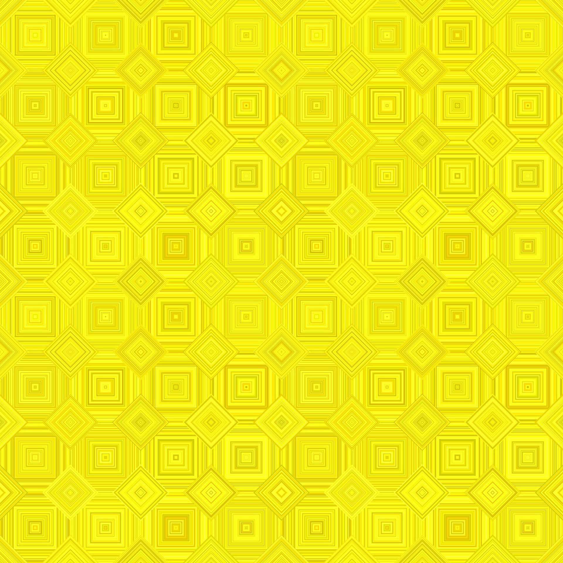 Yellow seamless diagonal square pattern – vector tile mosaic background design Free Vector