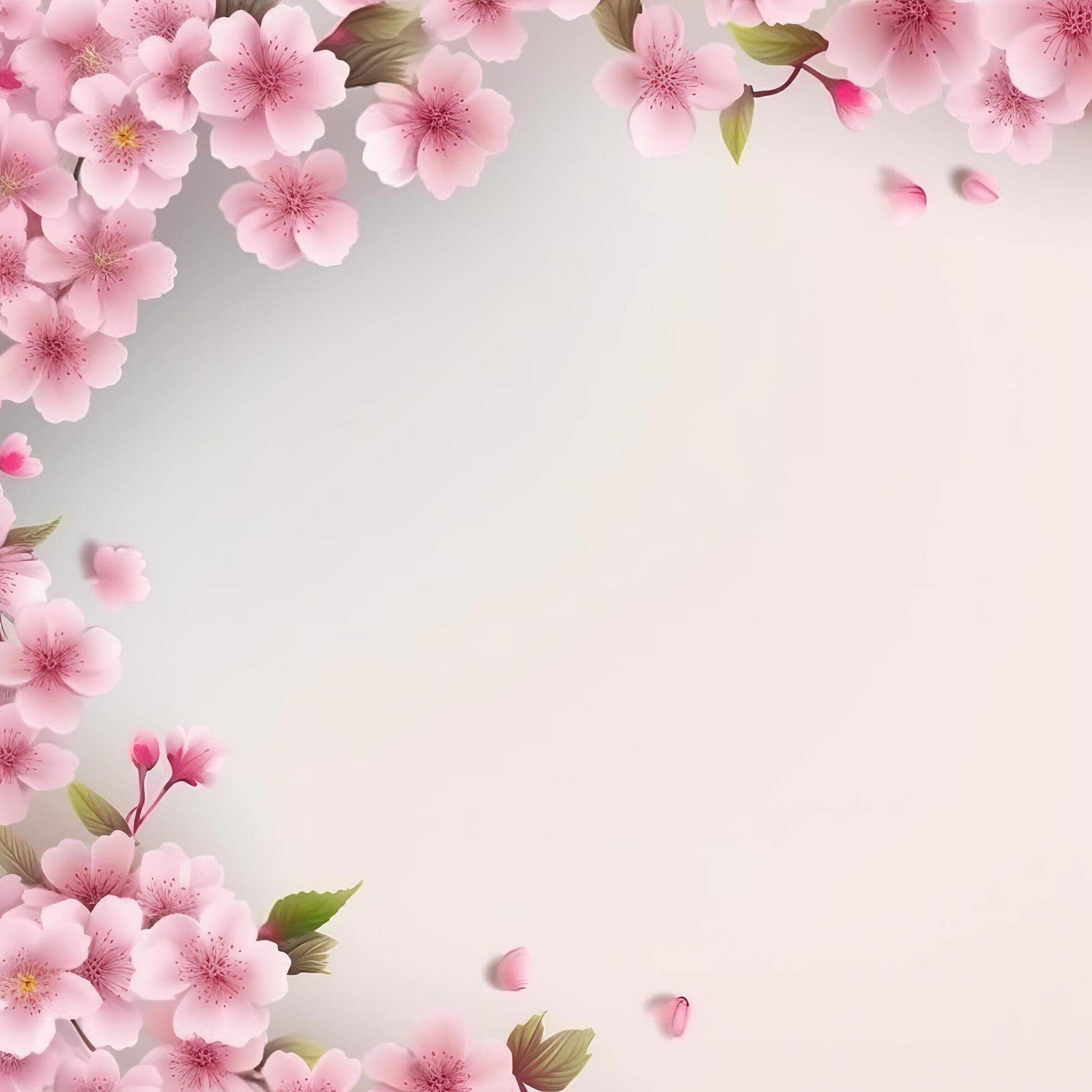 Sakura flower background. Illustration Stock Free