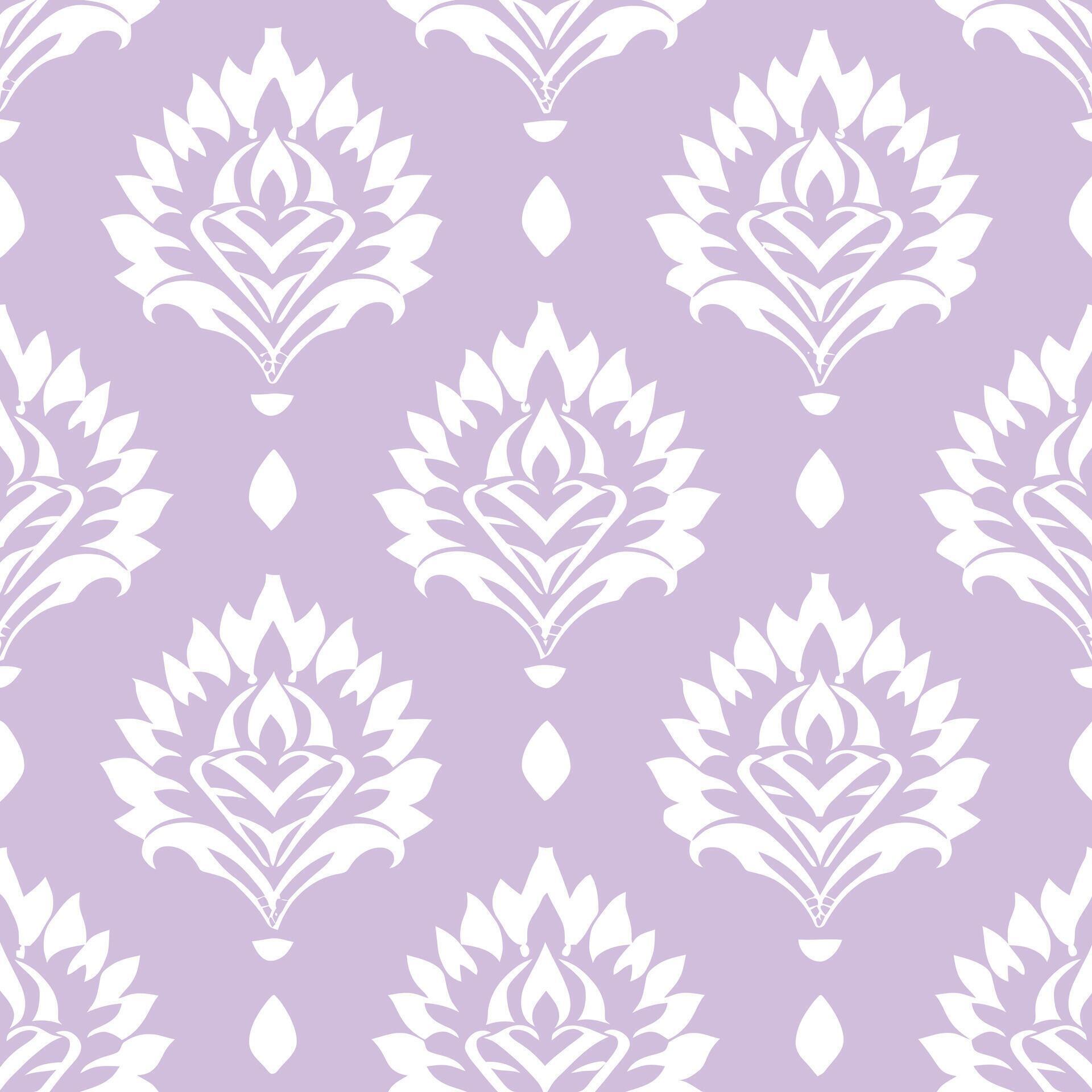 pattern of flowers blooming upwards on a purple background Stock Free