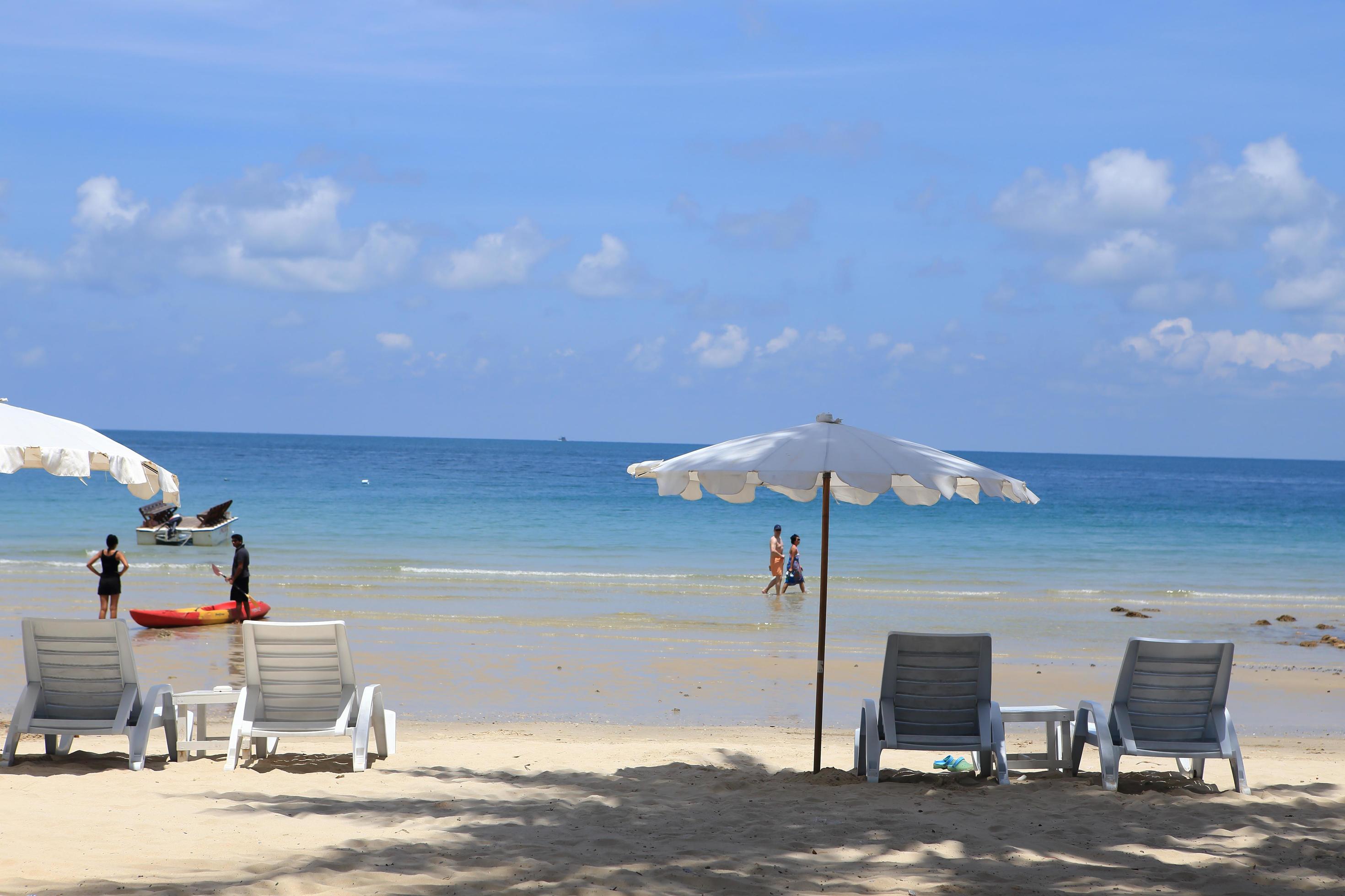 chair on the beach for relax Stock Free