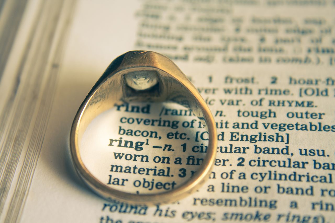 Ring Dictionary Engagement Stock Free