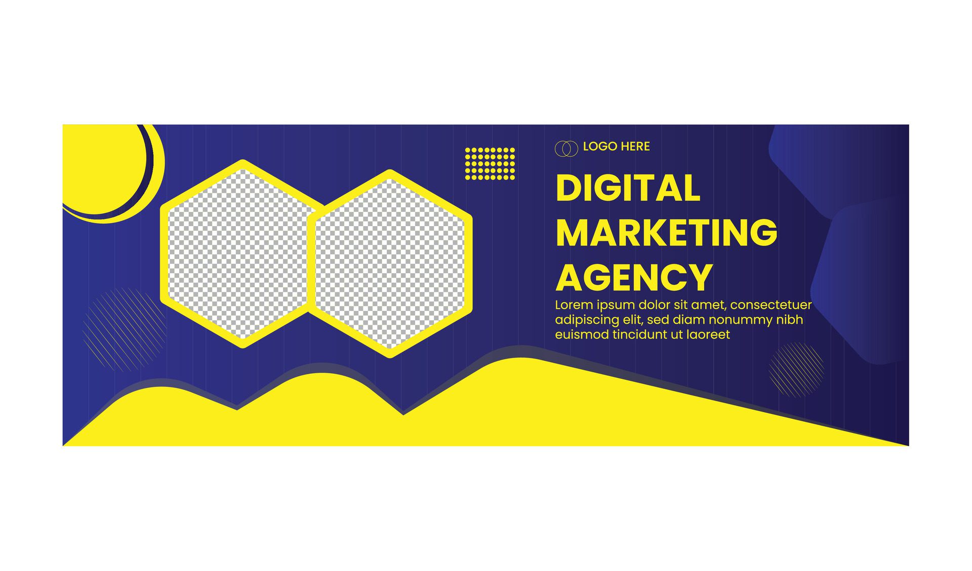 DIGITAL MARKETING WEB BANNER Free Vector