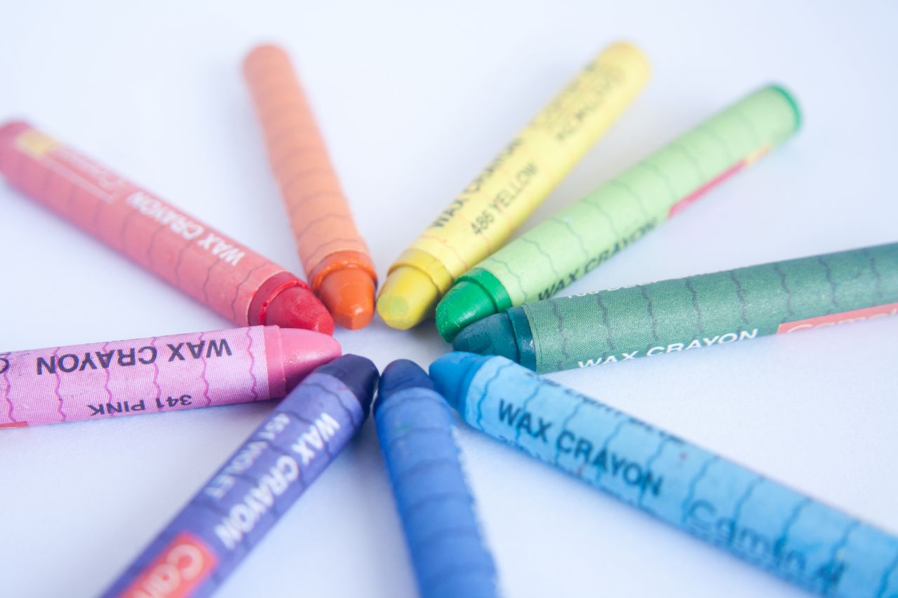 Color Crayons Stock Free